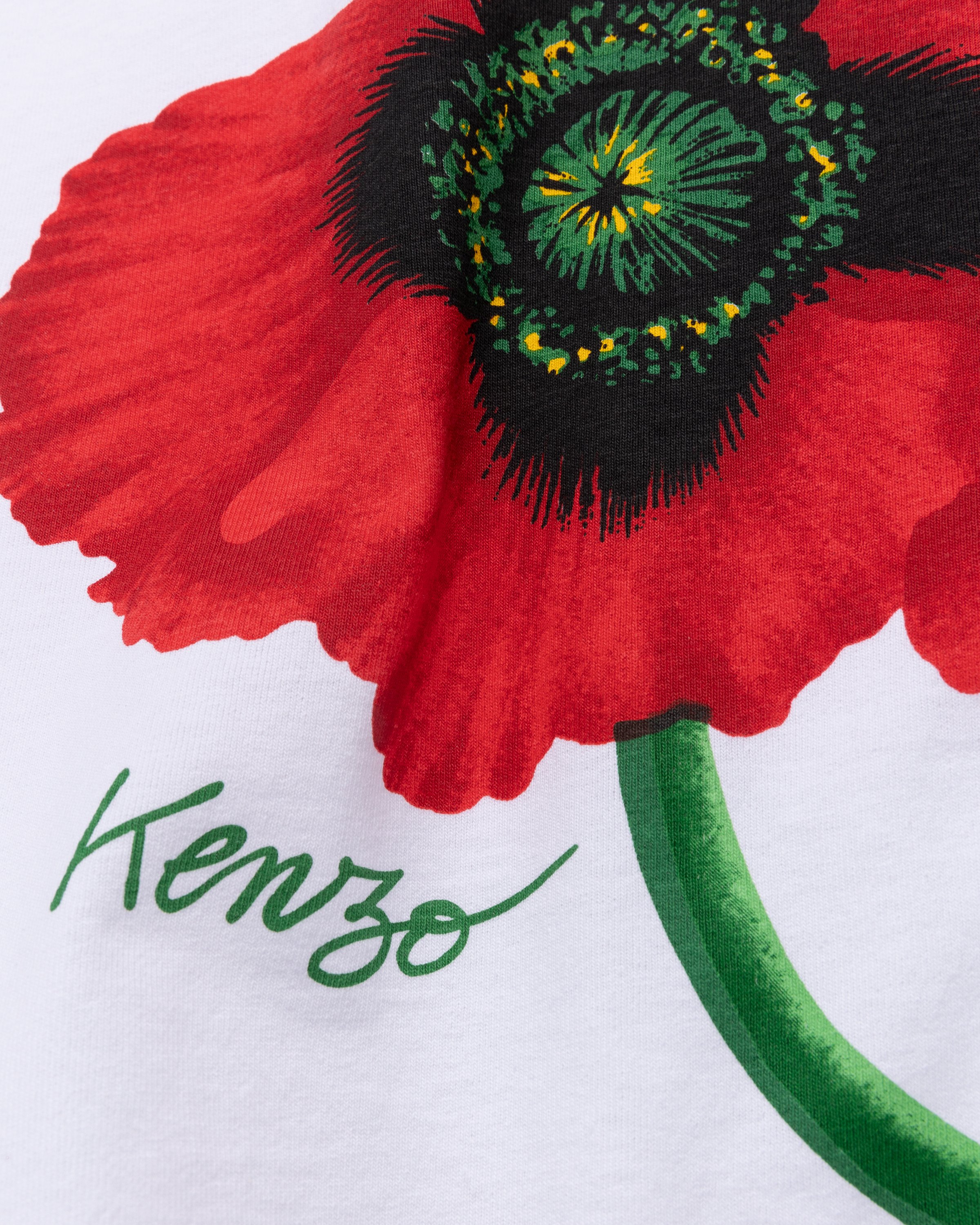 Kenzo - Poppy T-Shirt White - Clothing - White - Image 5