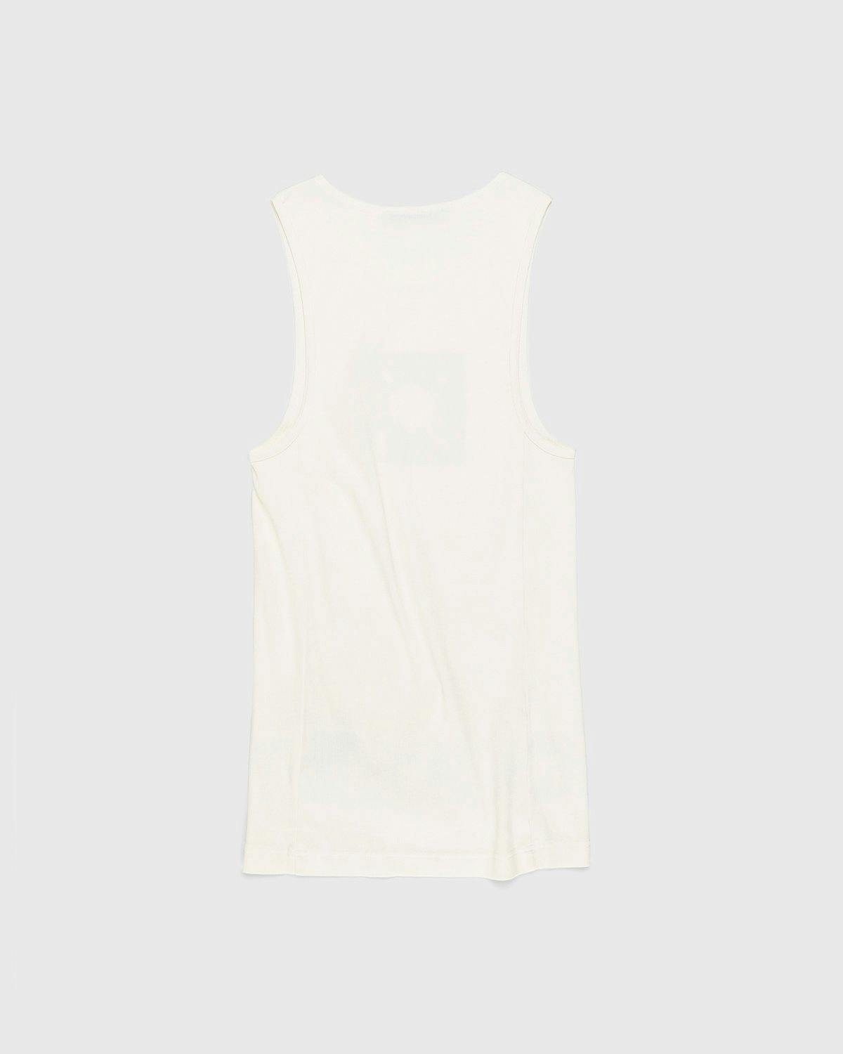 Acne Studios - Ribbed Circus Tank Top Off White - Clothing - White - Image 2