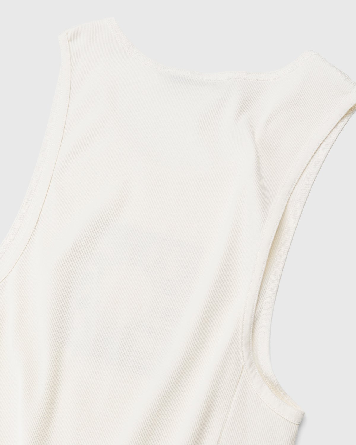 Acne Studios - Ribbed Circus Tank Top Off White - Clothing - White - Image 4
