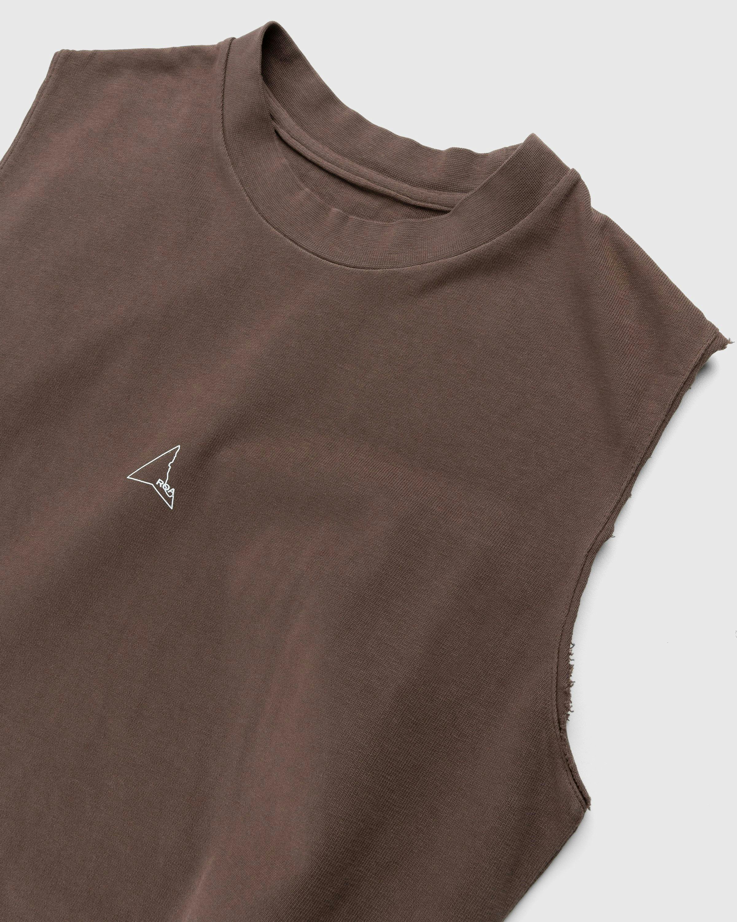 ROA - Tank Top Jersey Brown - Clothing - Brown - Image 3