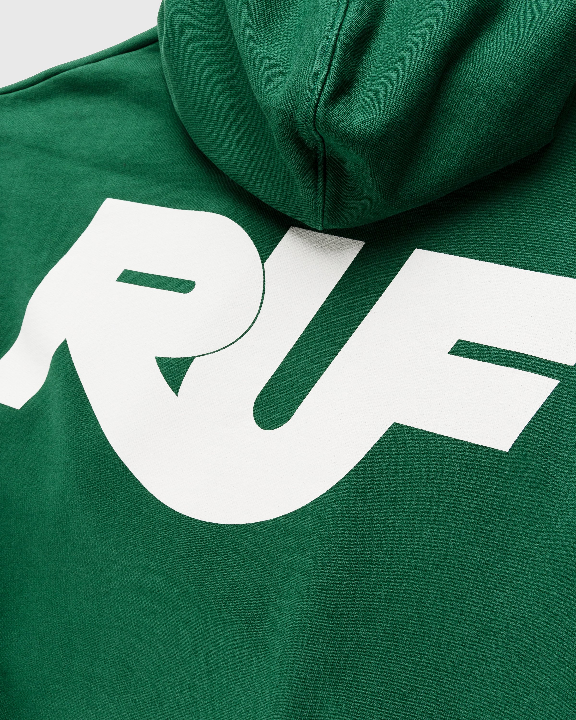 RUF x Highsnobiety - Logo Embroidered Hoodie Green - Clothing - Green - Image 3