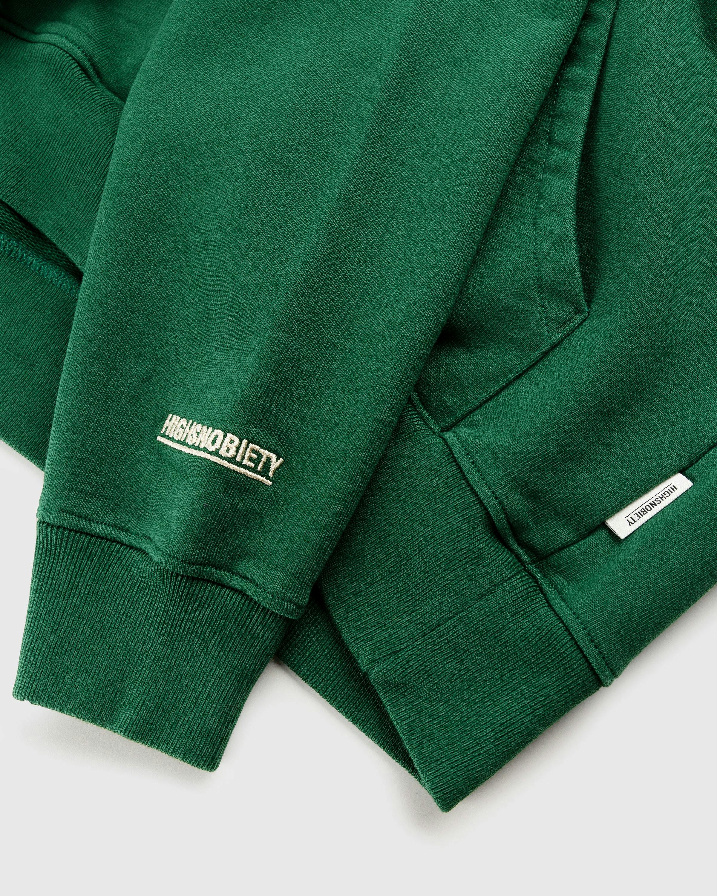 RUF x Highsnobiety - Logo Embroidered Hoodie Green - Clothing - Green - Image 5