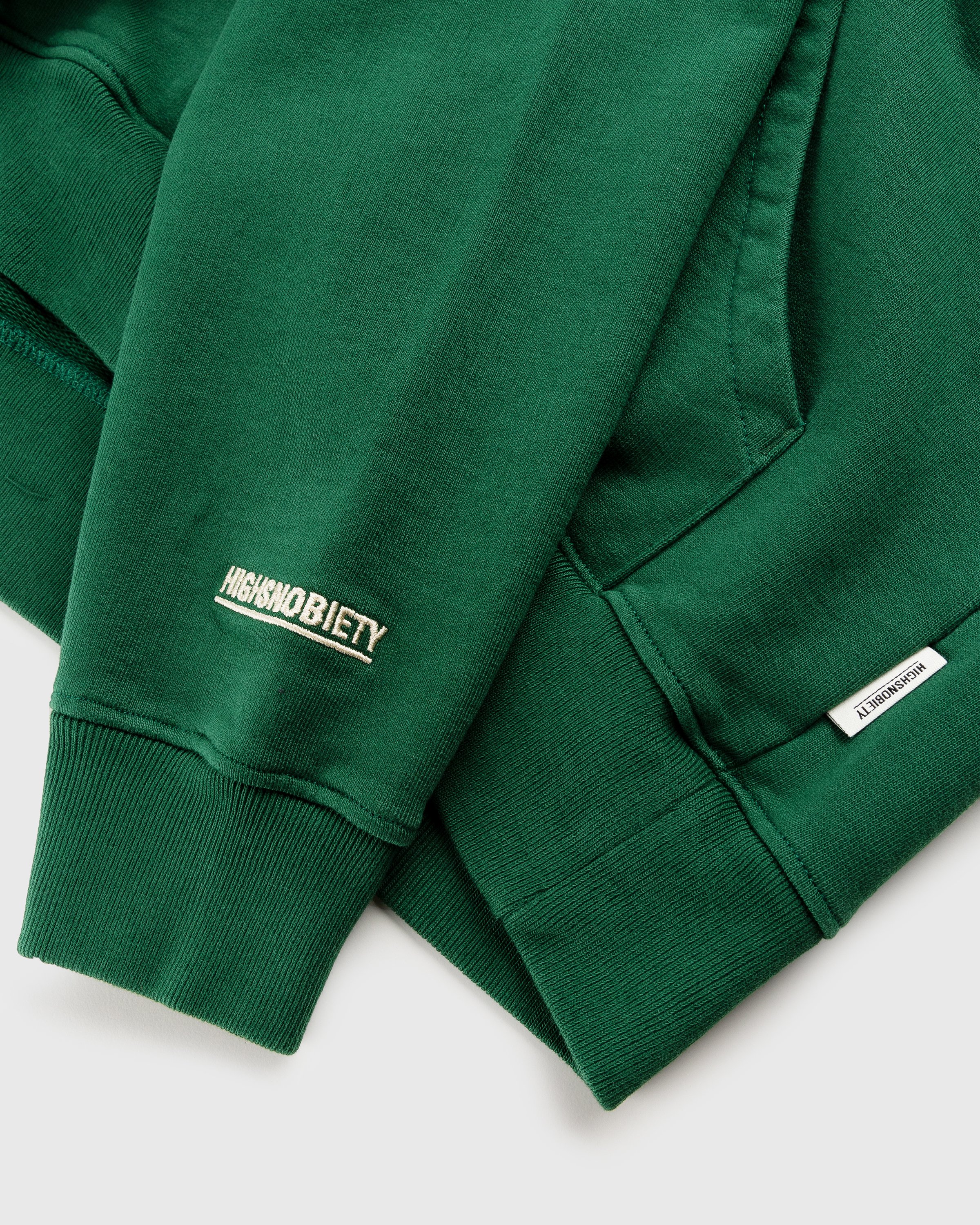 RUF x Highsnobiety - Logo Embroidered Hoodie Green - Clothing - Green - Image 5