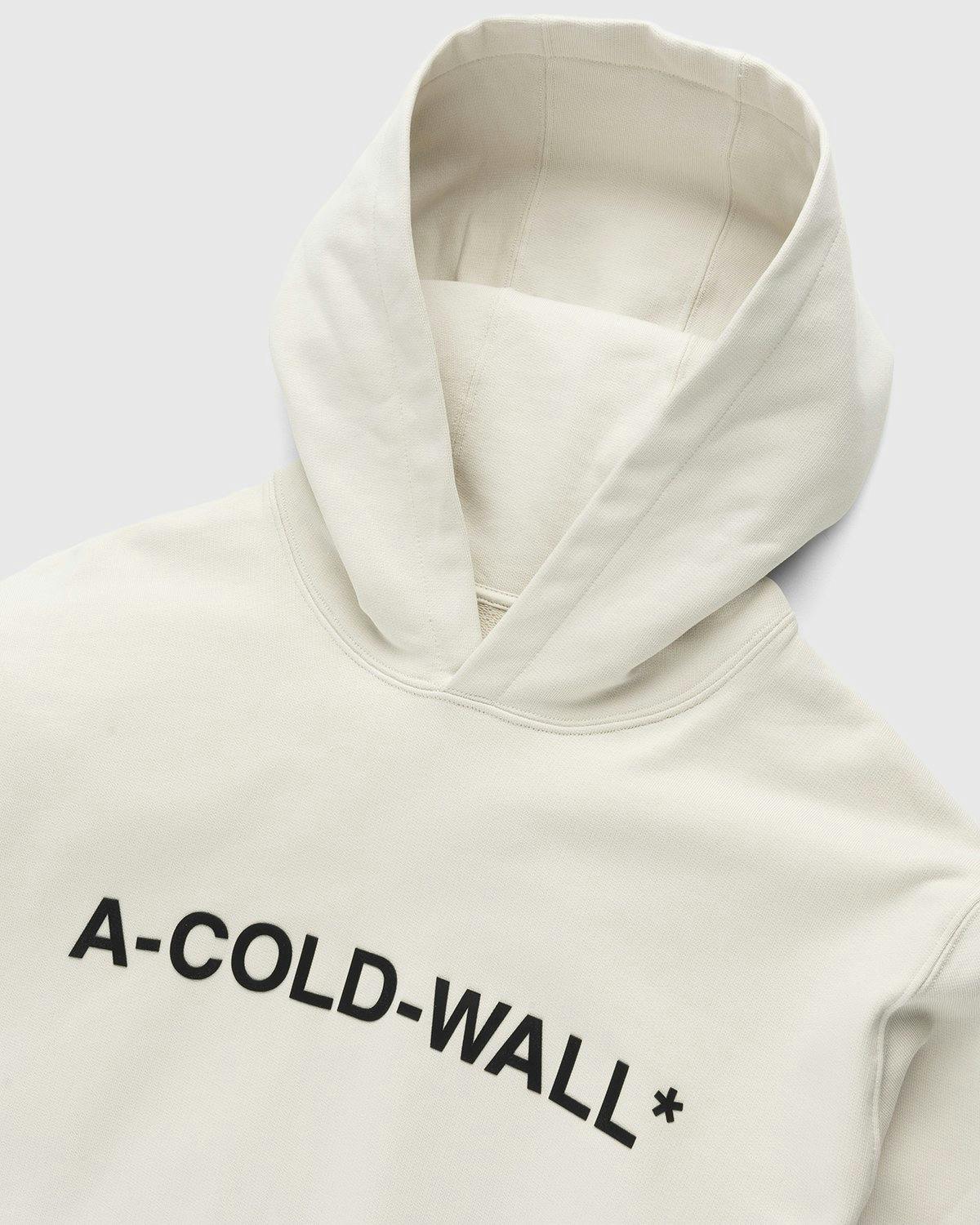 A-Cold-Wall* - Essential Logo Hoodie Bone - Clothing - White - Image 3