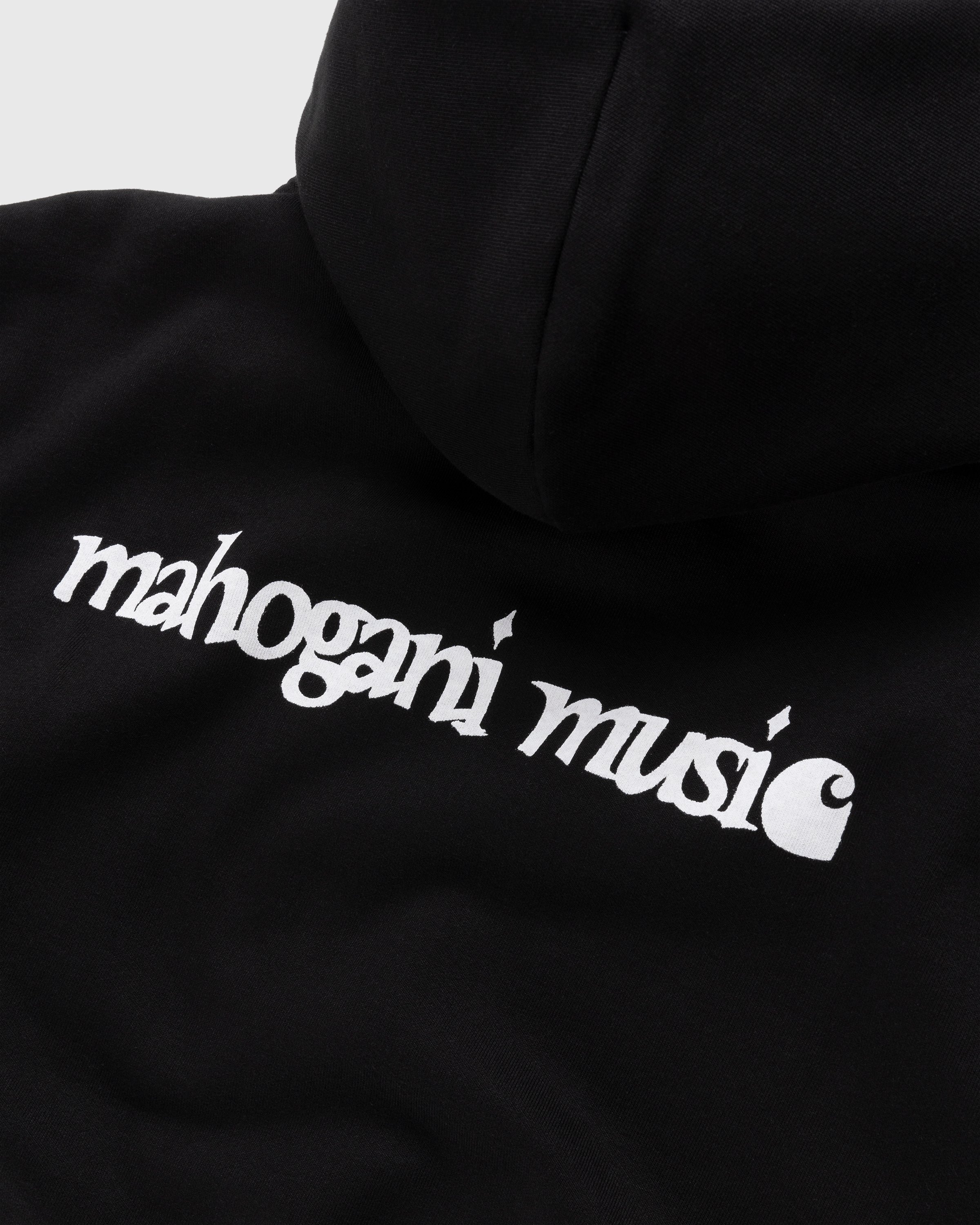 Carhartt WIP - Mahogani Music Hoodie Black/White - Clothing - Black - Image 3
