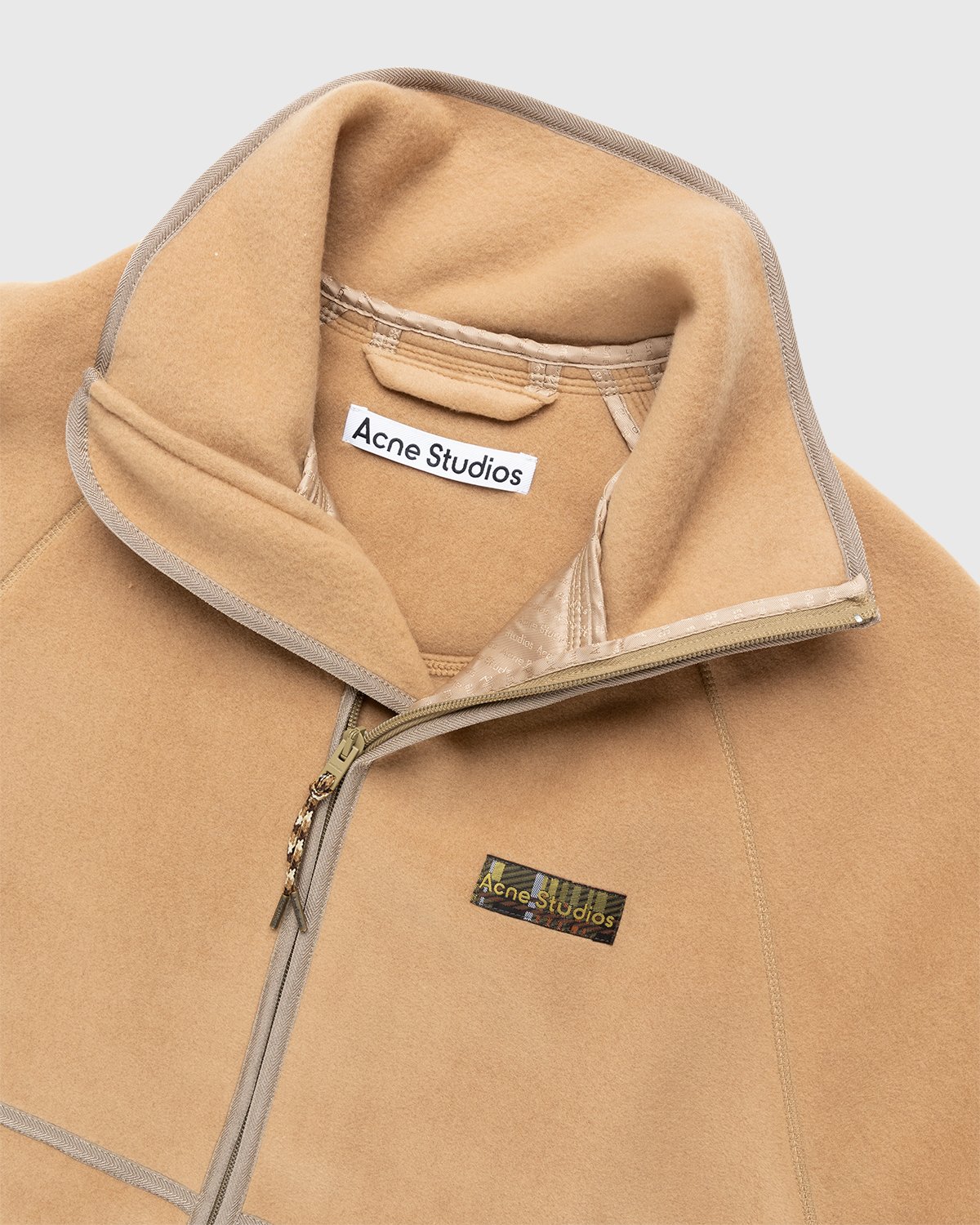 Acne Studios - Polar Fleece Jacket Camel Brown - Clothing - Brown - Image 4