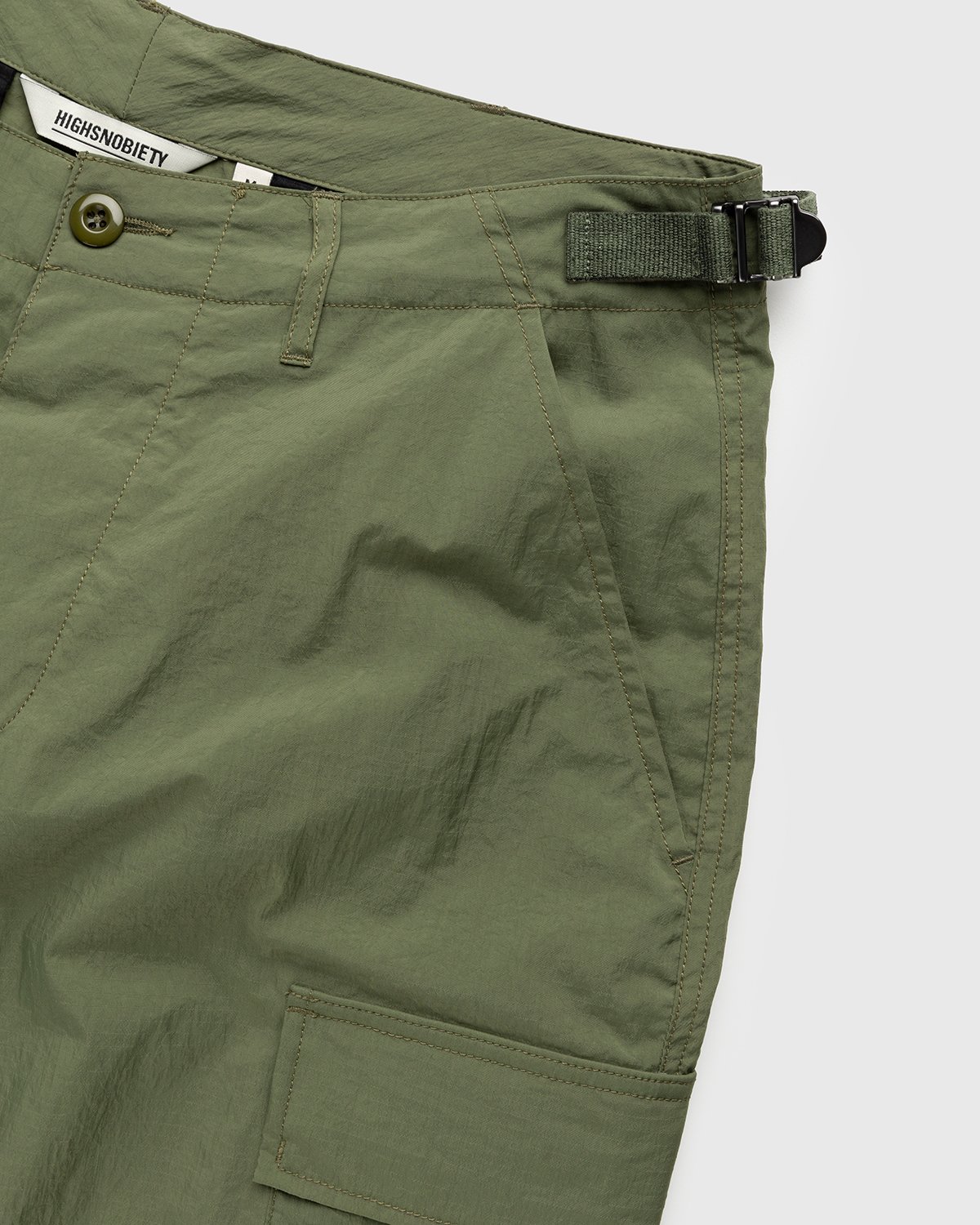 Highsnobiety - Water-Resistant Ripstop Cargo Pants Khaki - Clothing - Green - Image 5