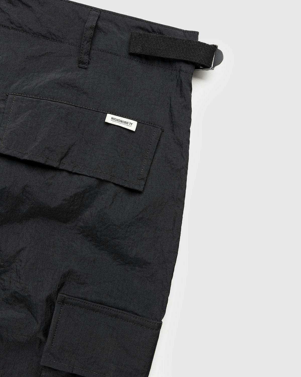 Highsnobiety - Water-Resistant Ripstop Cargo Pants Black - Clothing - Black - Image 3