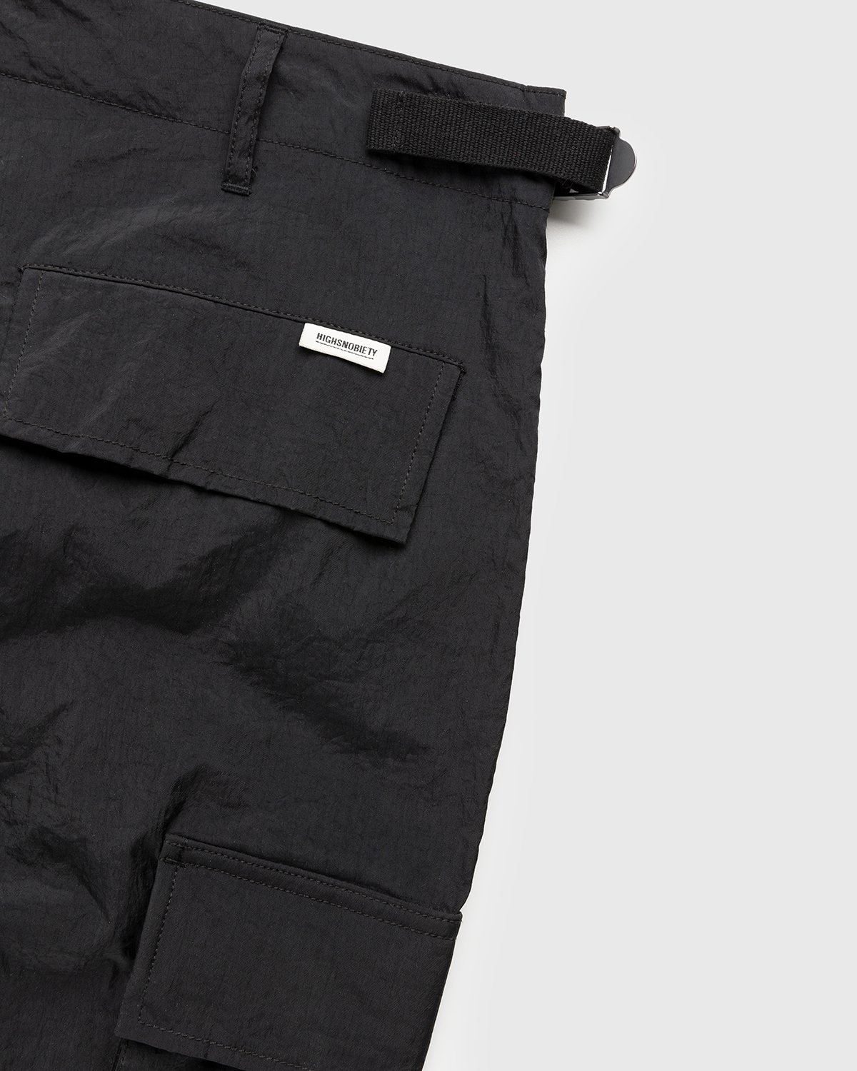 Highsnobiety - Water-Resistant Ripstop Cargo Pants Black - Clothing - Black - Image 3