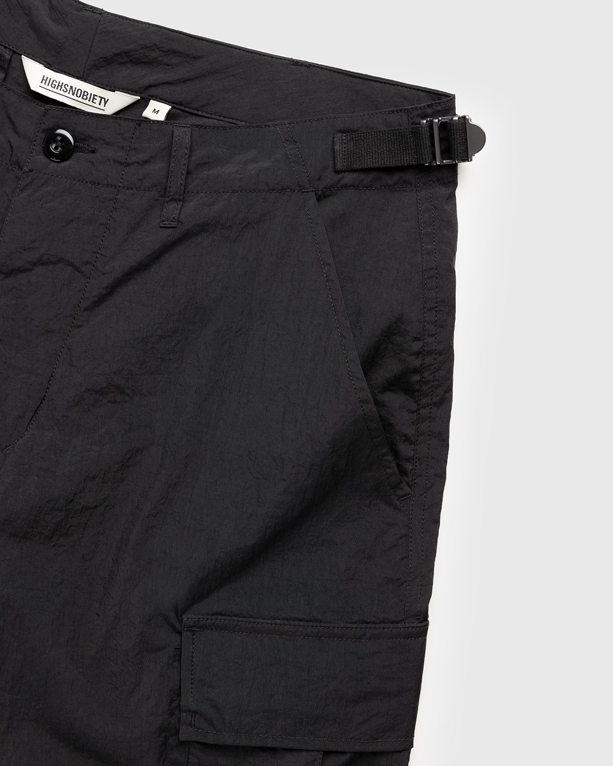 Highsnobiety - Water-Resistant Ripstop Cargo Pants Black - Clothing - Black - Image 6