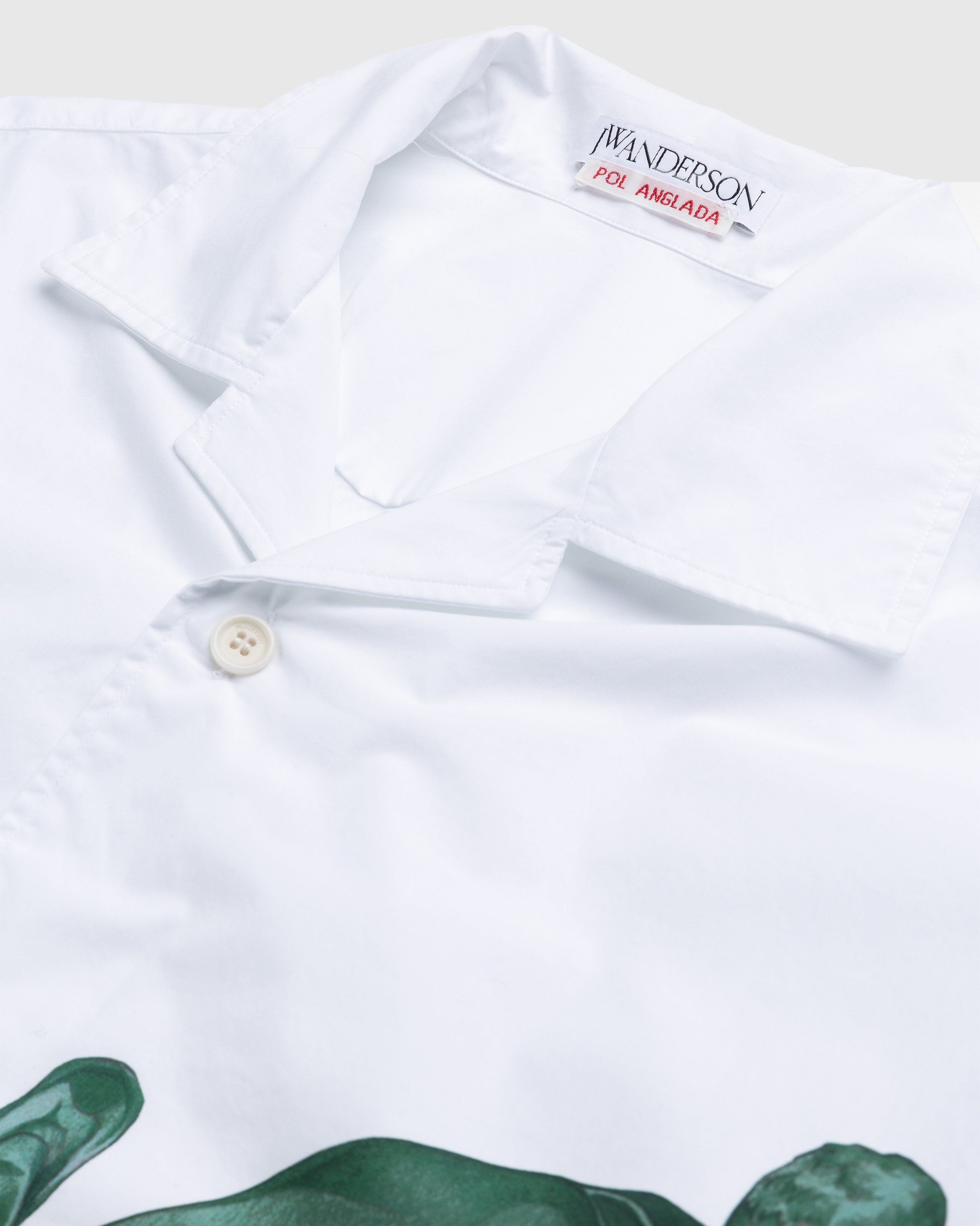 J.W. Anderson - Pol Print Short Sleeve Shirt White - Clothing - White - Image 5