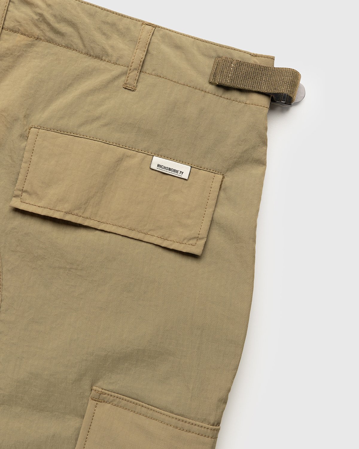 Highsnobiety - Water-Resistant Ripstop Cargo Pants Beige - Clothing - Beige - Image 7