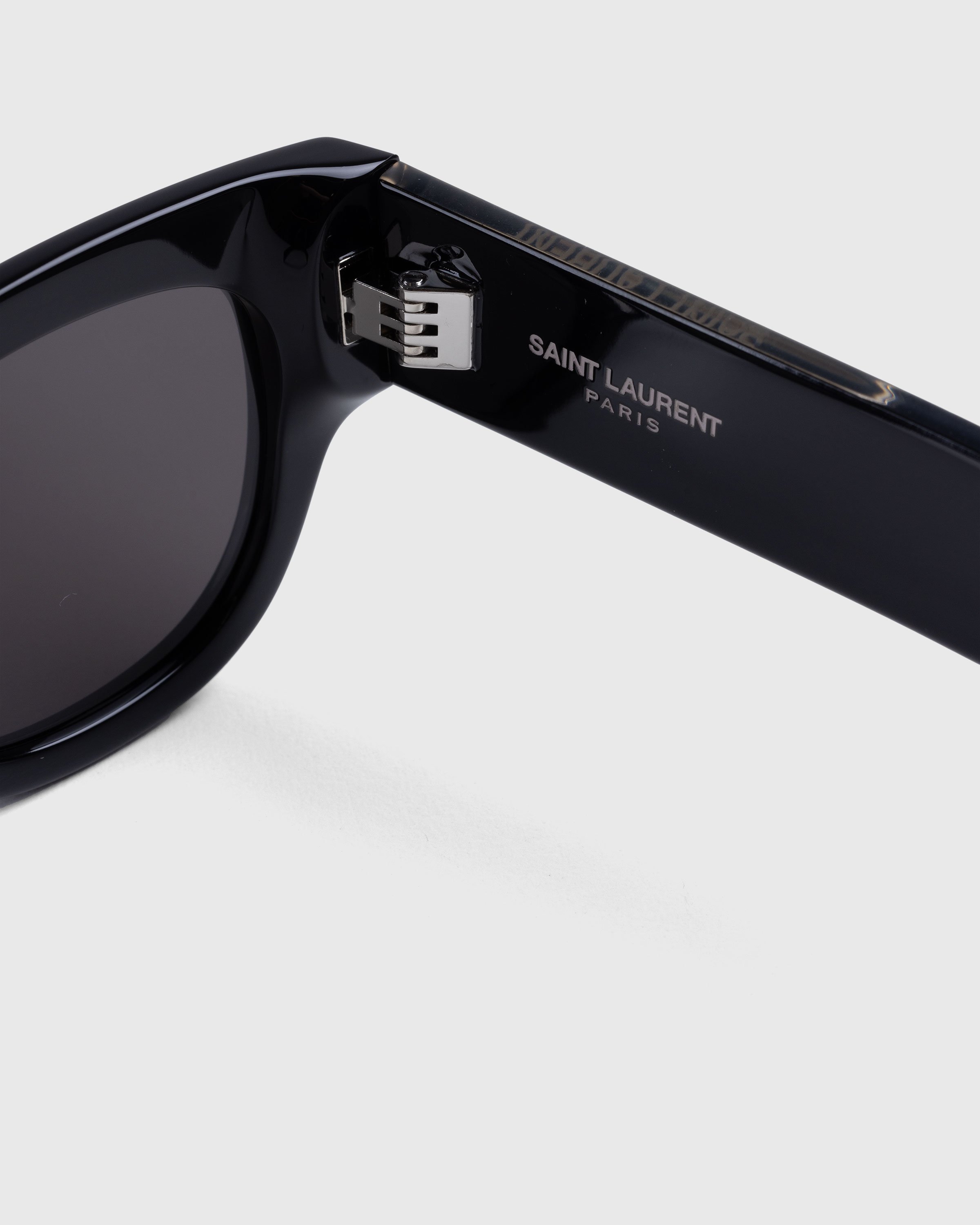 Saint Laurent - SL 573 Cat Eye Sunglasses Black/Crystal/Grey - Accessories - Multi - Image 3