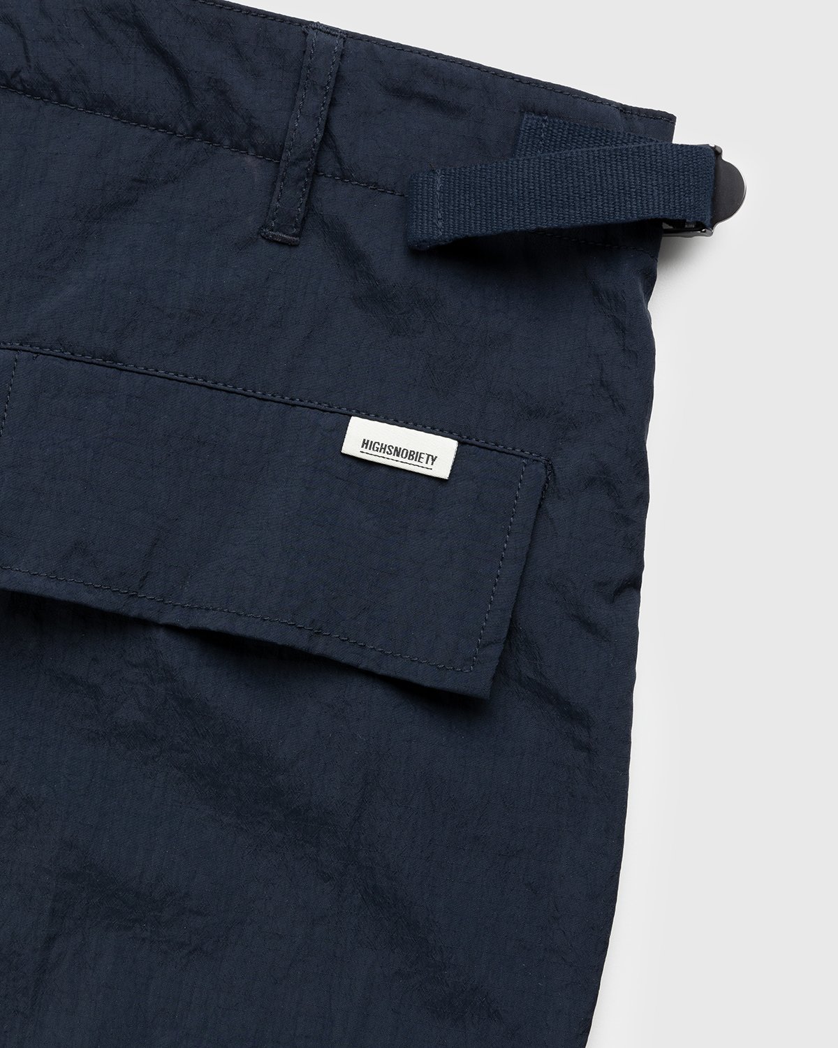 Highsnobiety - Water-Resistant Ripstop Cargo Pants Blue - Clothing - Blue - Image 5