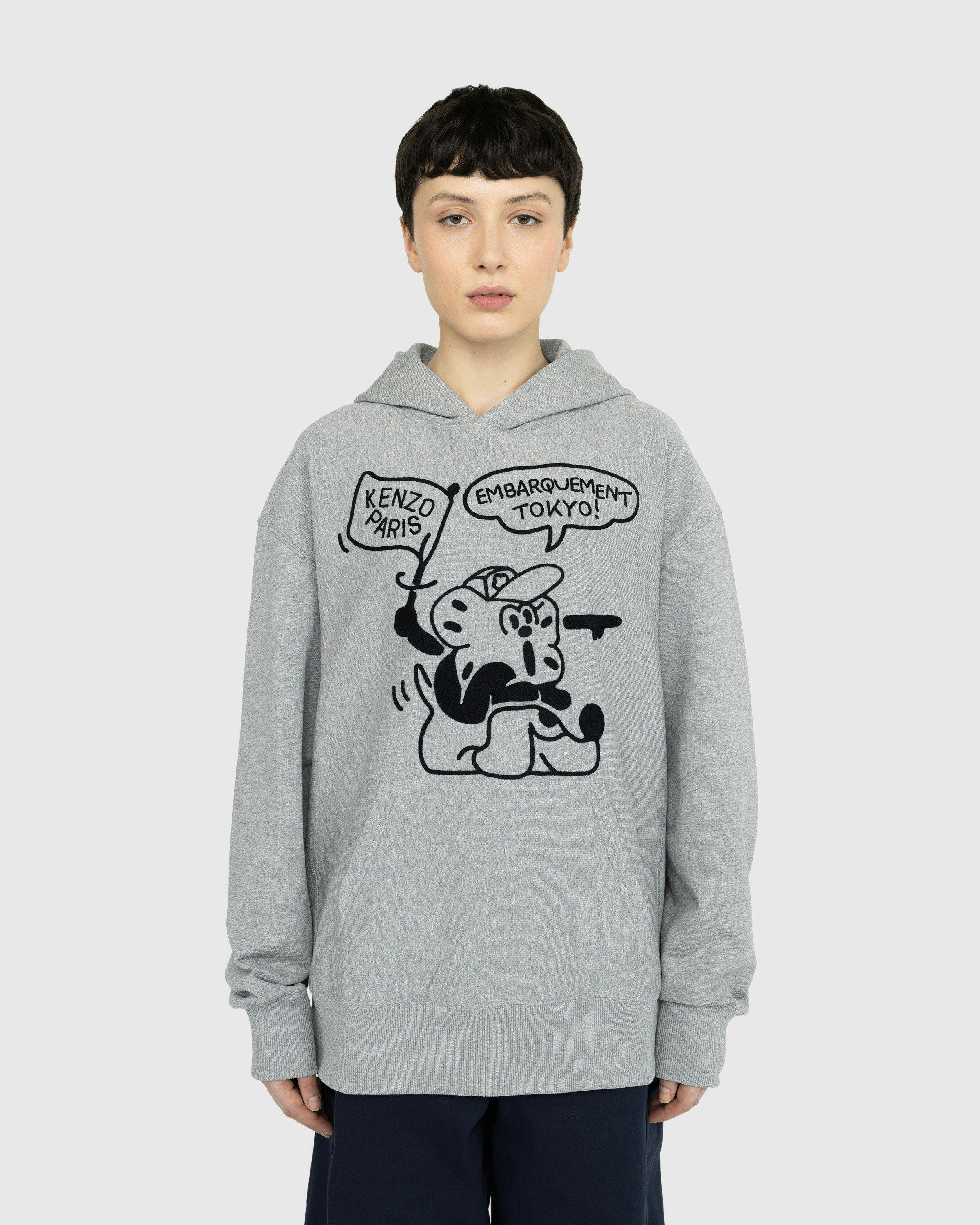 Kenzo - ‘BOKE Boy’ Travels Oversized Hoodie - Clothing - Grey - Image 2