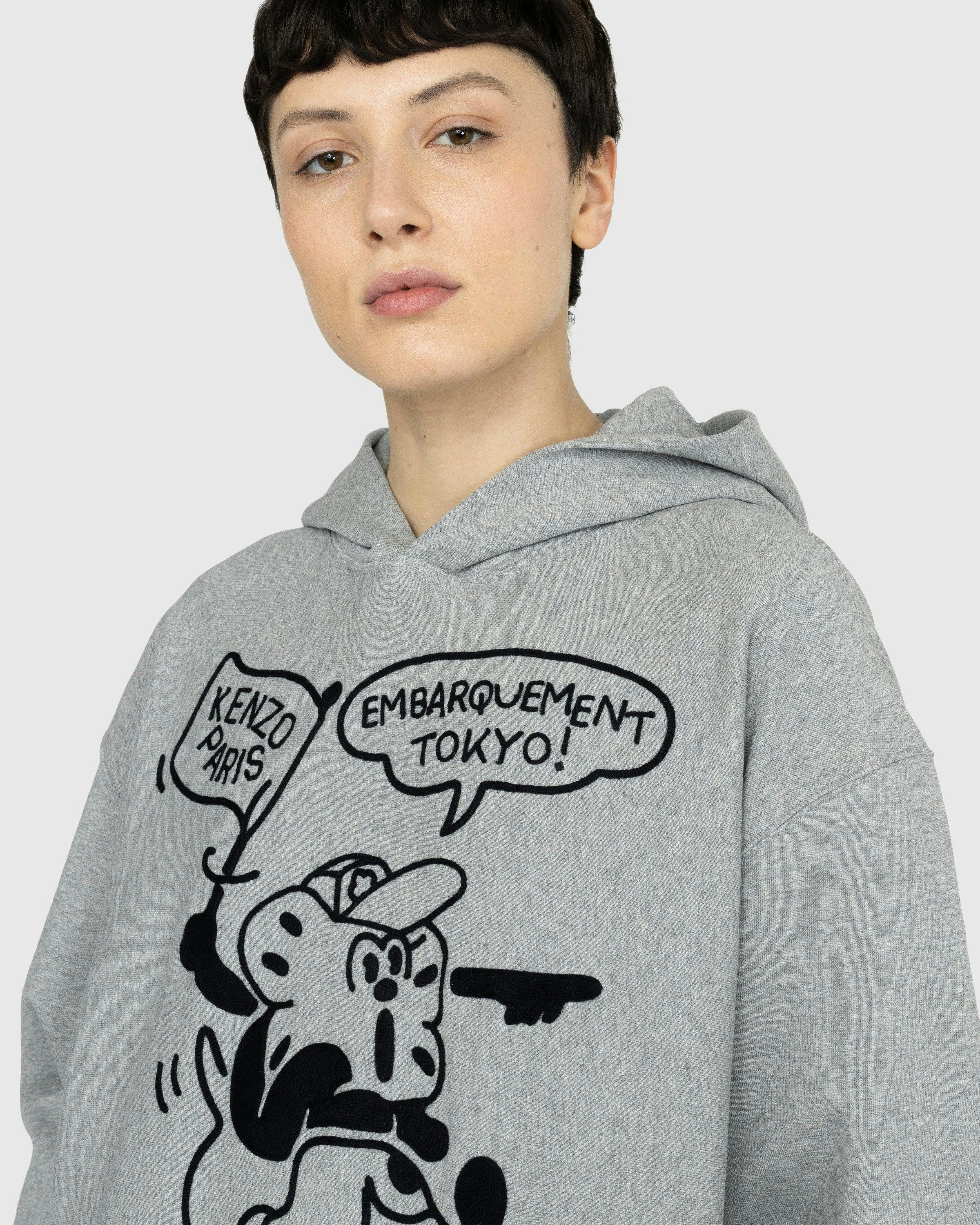 Kenzo - ‘BOKE Boy’ Travels Oversized Hoodie - Clothing - Grey - Image 6