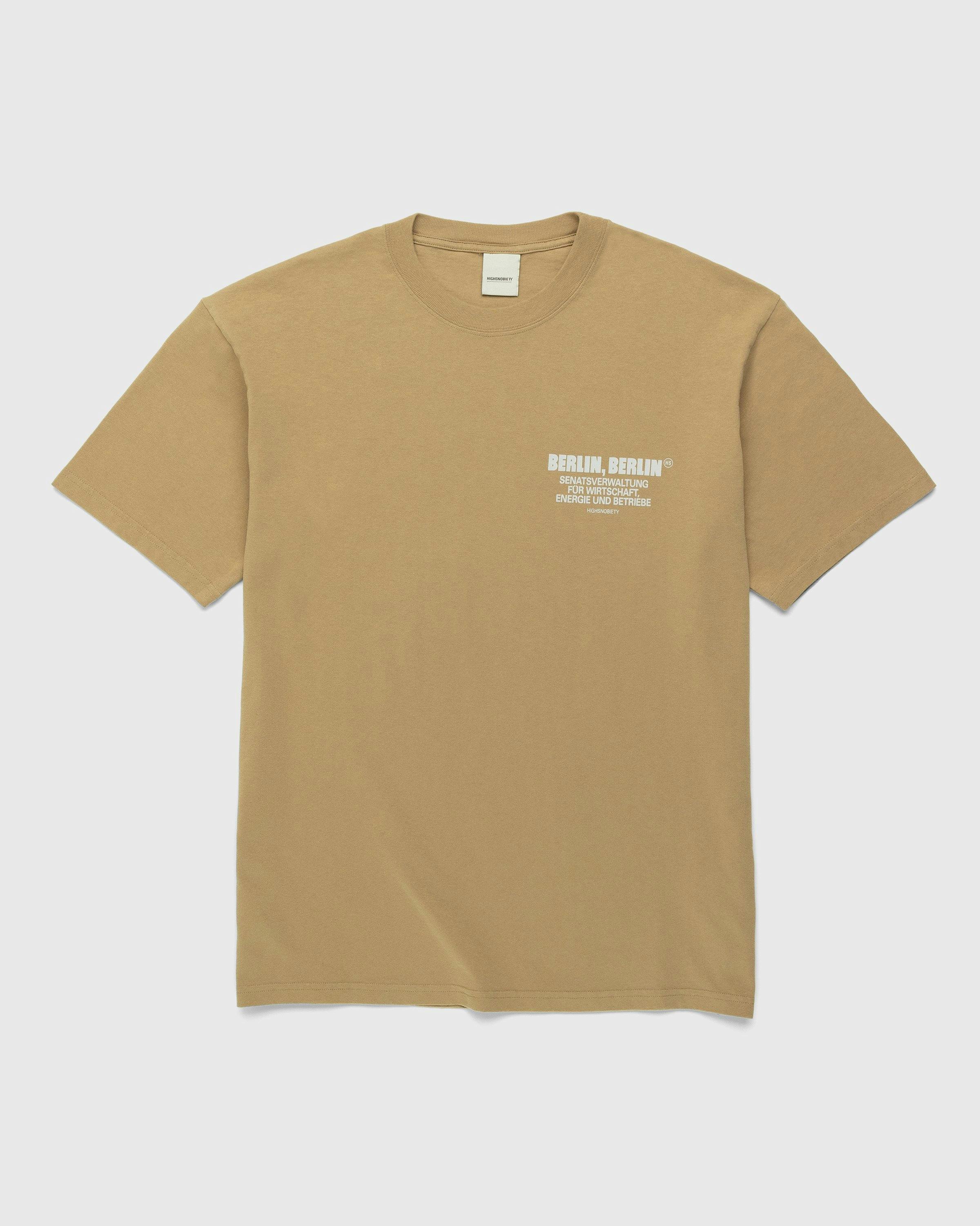 Highsnobiety - BERLIN, BERLIN 3 T-Shirt Military Green - Clothing - Beige - Image 2