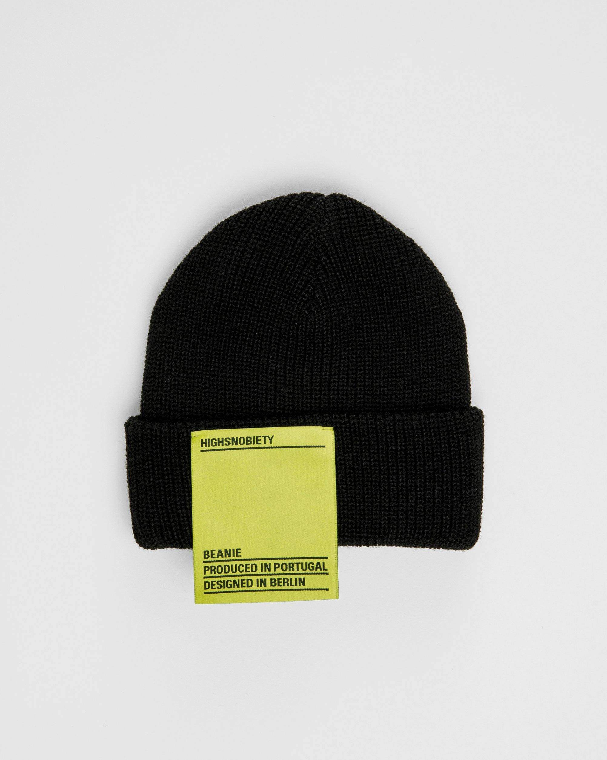 Highsnobiety - Staples Beanie Black - Accessories - Black - Image 2