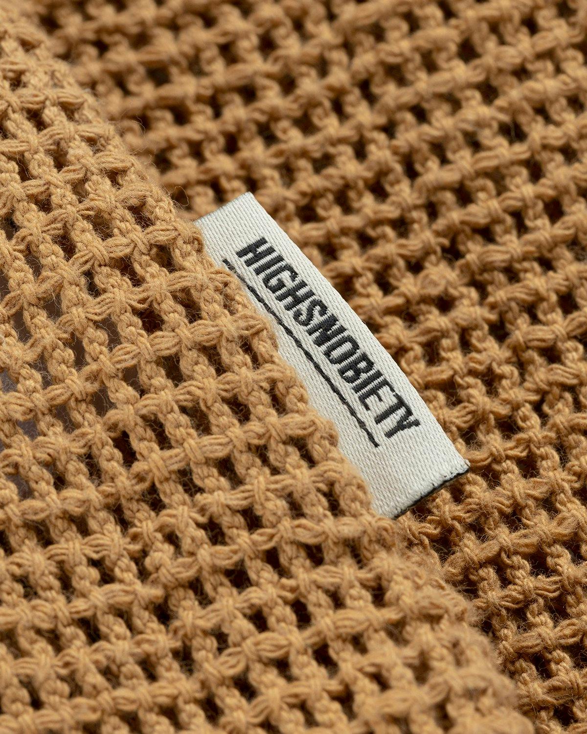 Highsnobiety - Knit Mesh Tank Top Brown - Clothing - Brown - Image 3