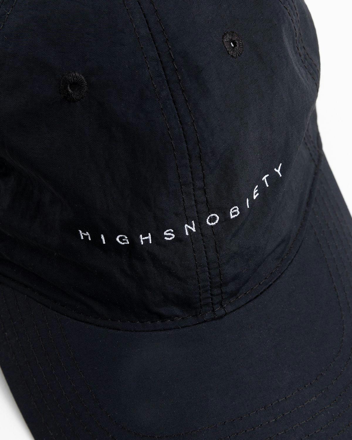 Highsnobiety - Brushed Nylon Ball Cap Black - Accessories - Black - Image 5