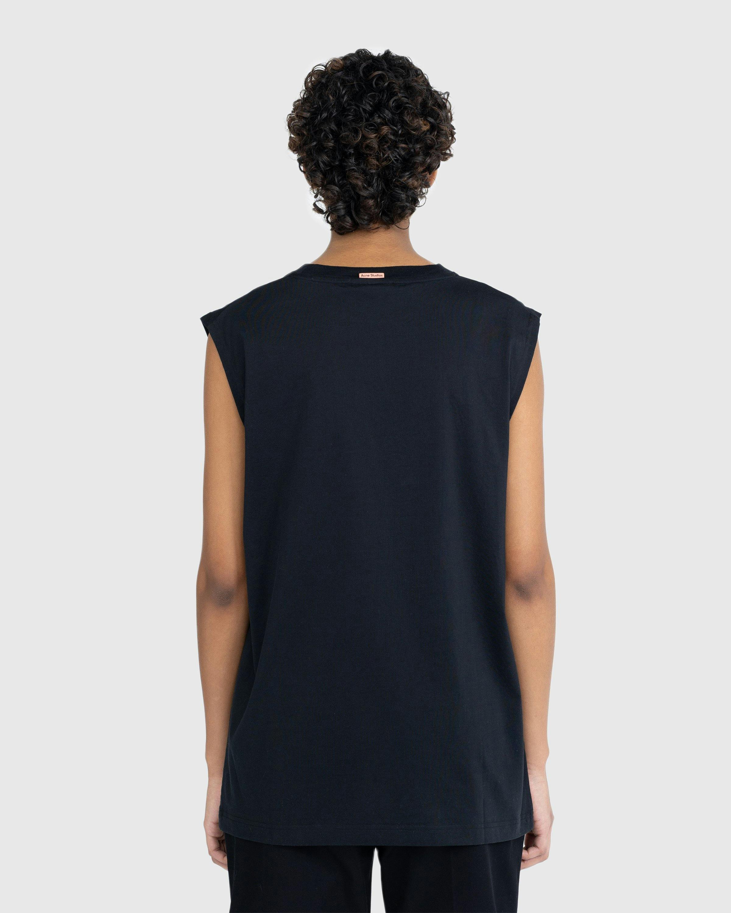 Acne Studios - Cotton Tank Top Black - Clothing - Black - Image 4