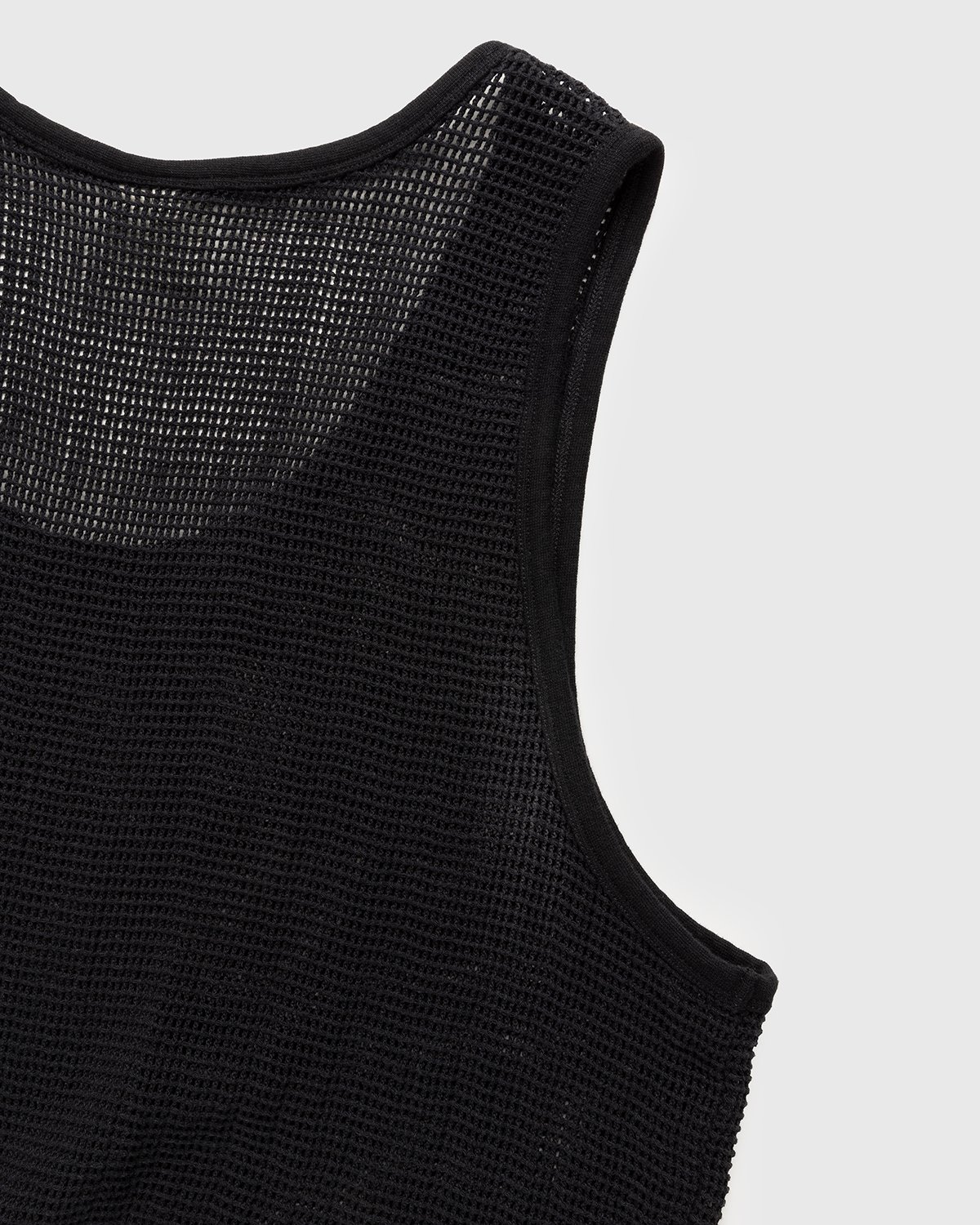 Highsnobiety - Knit Mesh Tank Top Black - Clothing - Black - Image 4