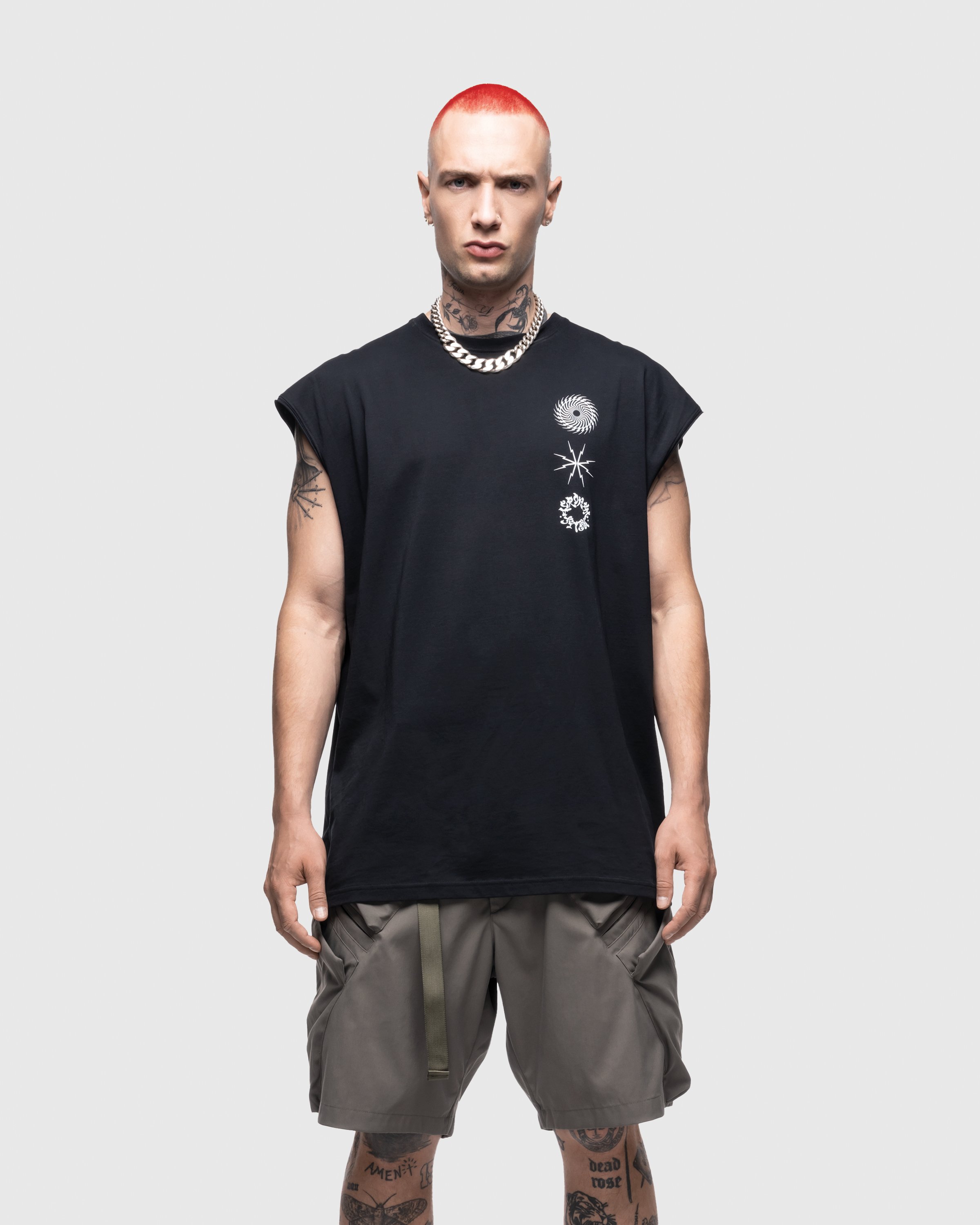 ACRONYM - S25-PR-C Pima Cotton Sleeveless T-Shirt Black - Clothing - Black - Image 2