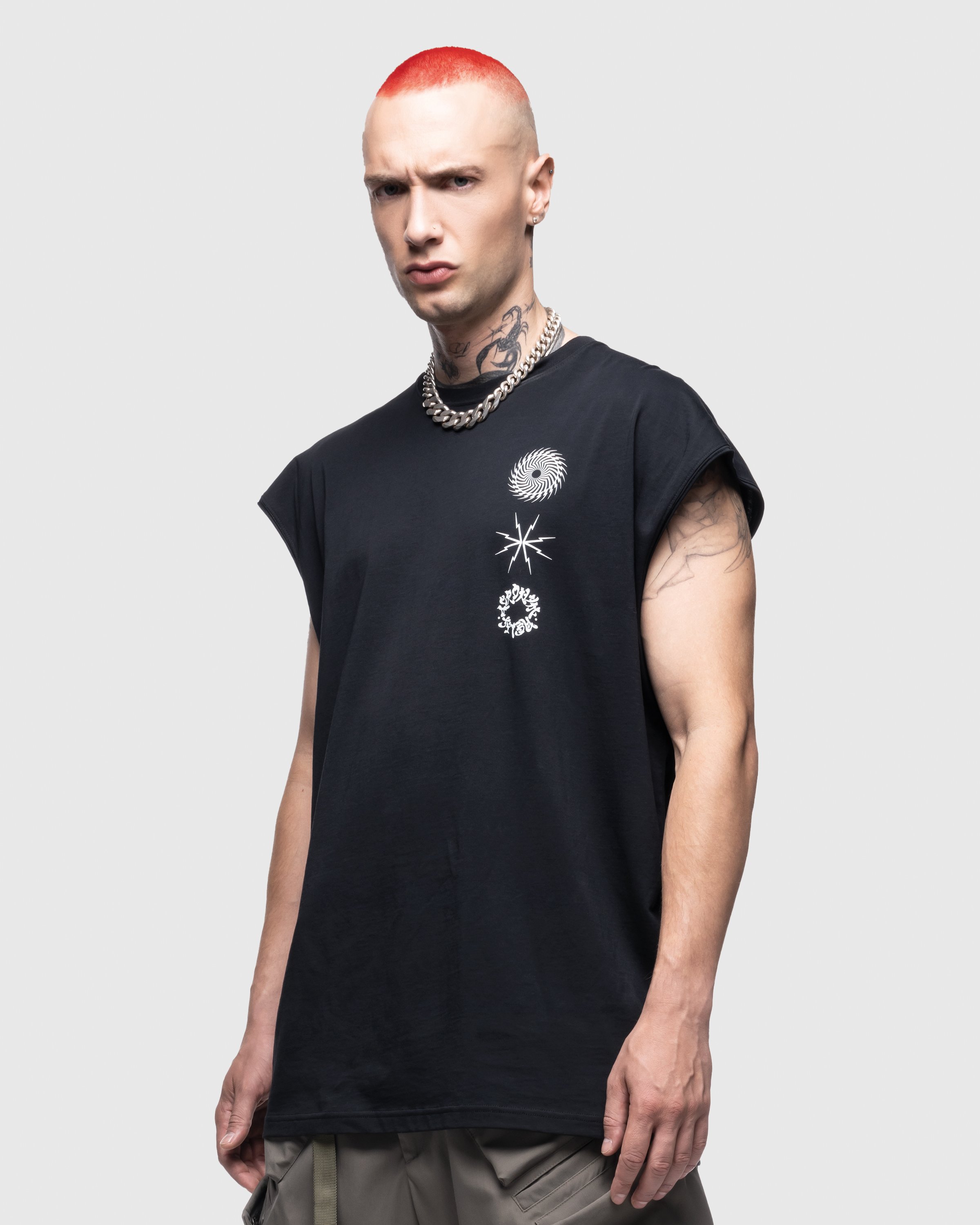 ACRONYM - S25-PR-C Pima Cotton Sleeveless T-Shirt Black - Clothing - Black - Image 4