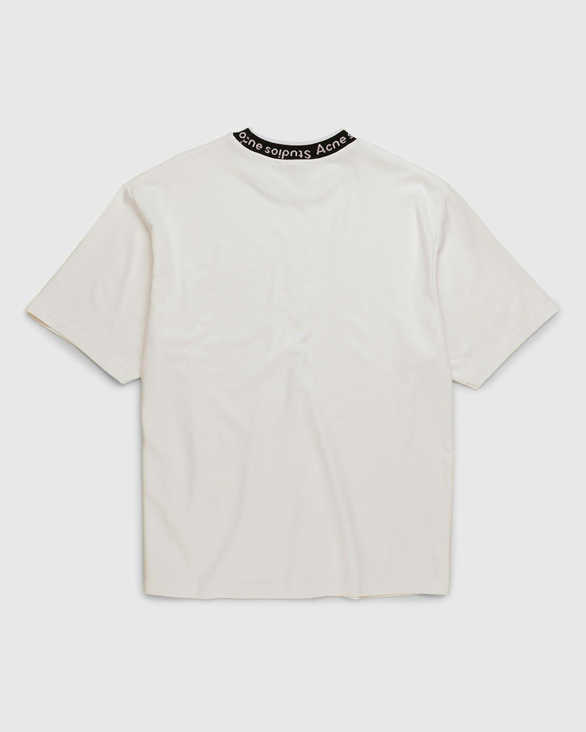 Acne Studios - Logo T-Shirt White - Clothing - White - Image 2