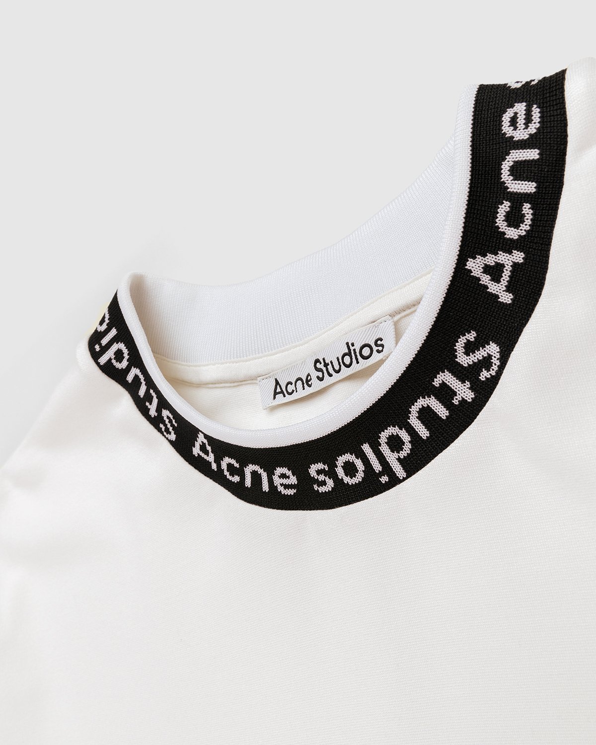 Acne Studios - Logo T-Shirt White - Clothing - White - Image 3