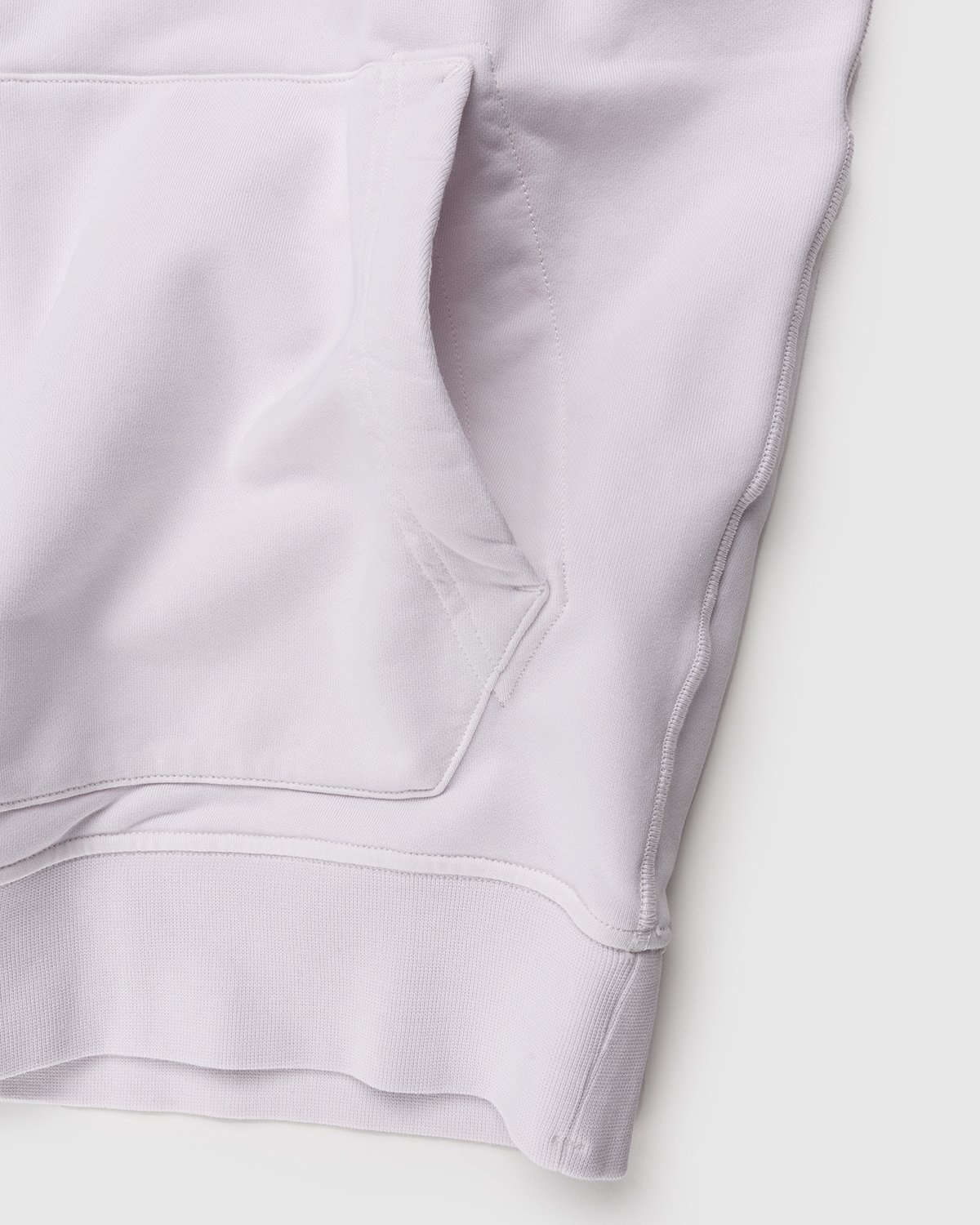 Stone Island - 64151 Garment-Dyed Cotton Fleece Hoodie Pink - Clothing - Pink - Image 5