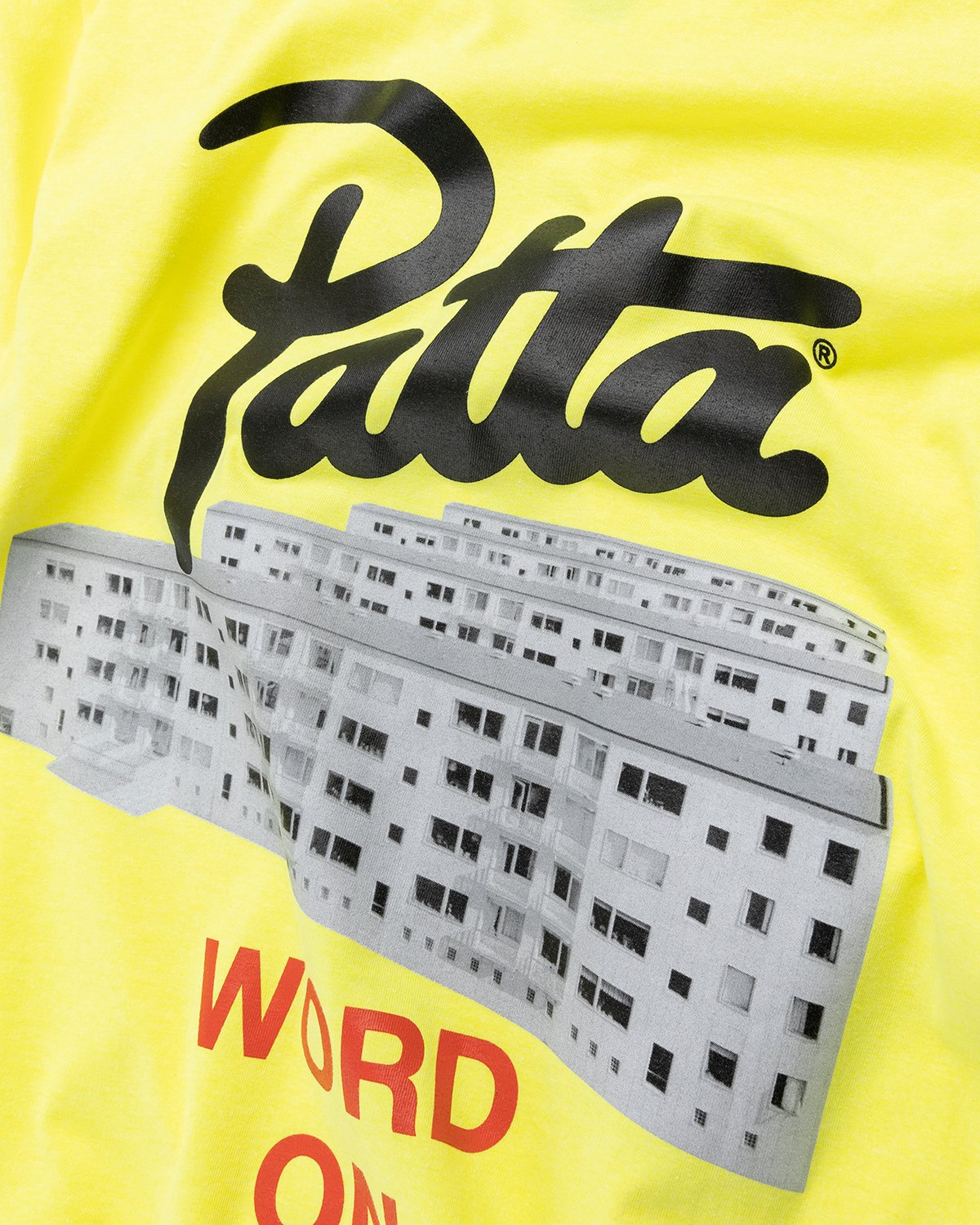 Patta - Word On The Street T-Shirt Fluoro Yellow - Clothing - Yellow - Image 3