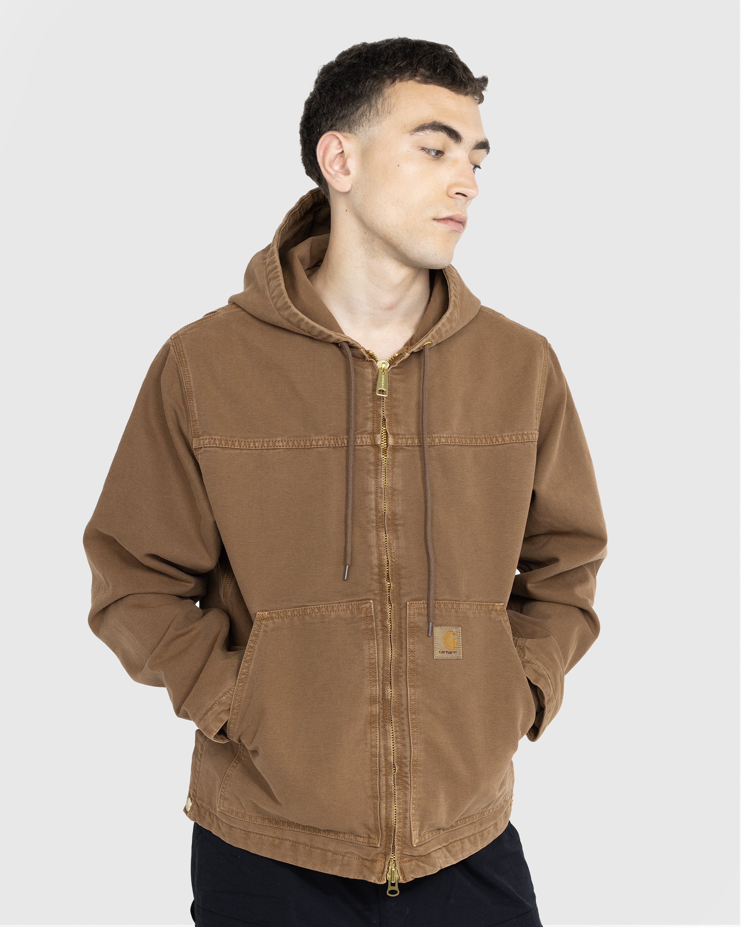 Carhartt WIP - Arling Jacket Faded Tamarind - Clothing - Brown - Image 2