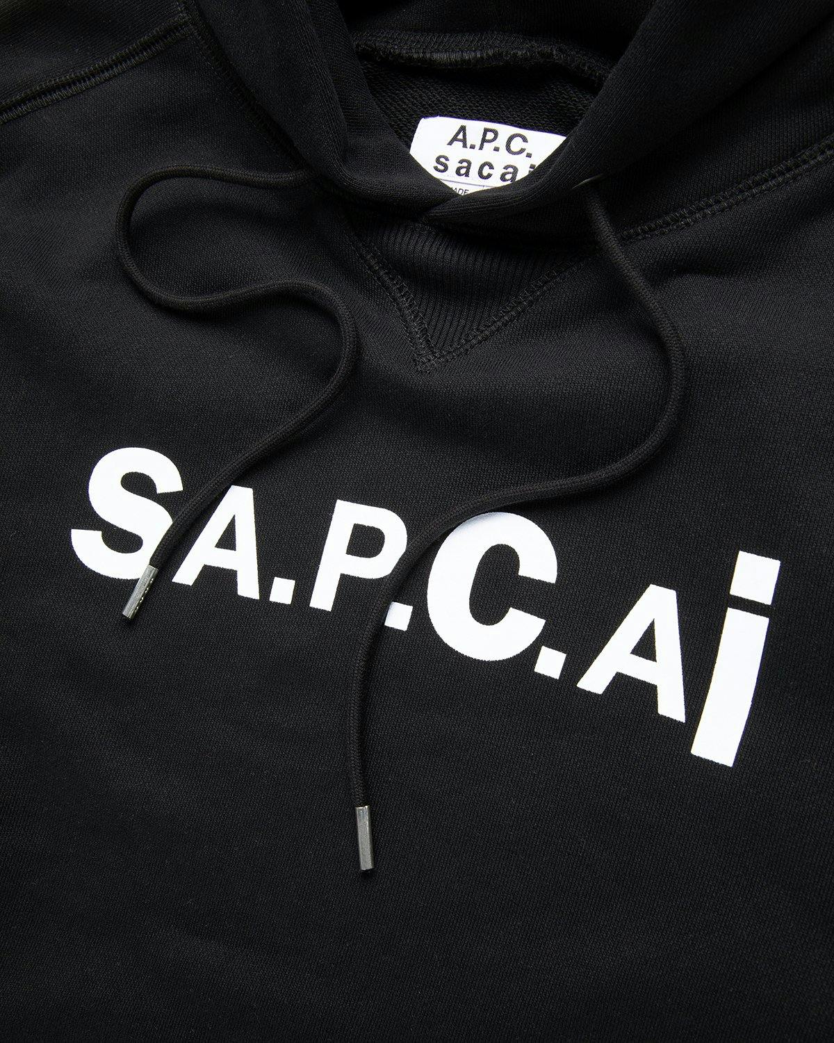 A.P.C. x Sacai - Taiyo Hoodie Black - Clothing - Black - Image 3