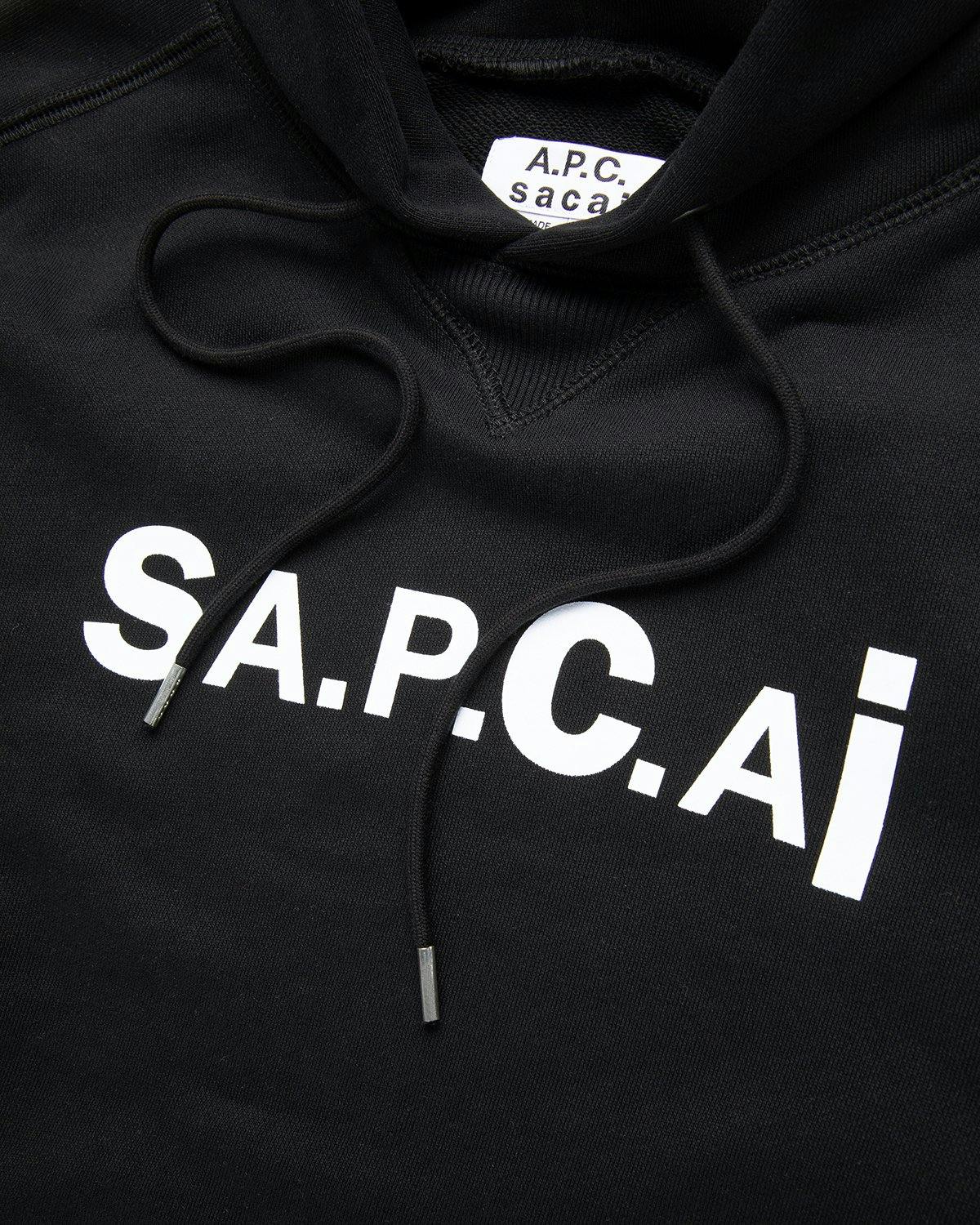 A.P.C. x Sacai - Taiyo Hoodie Black - Clothing - Black - Image 3