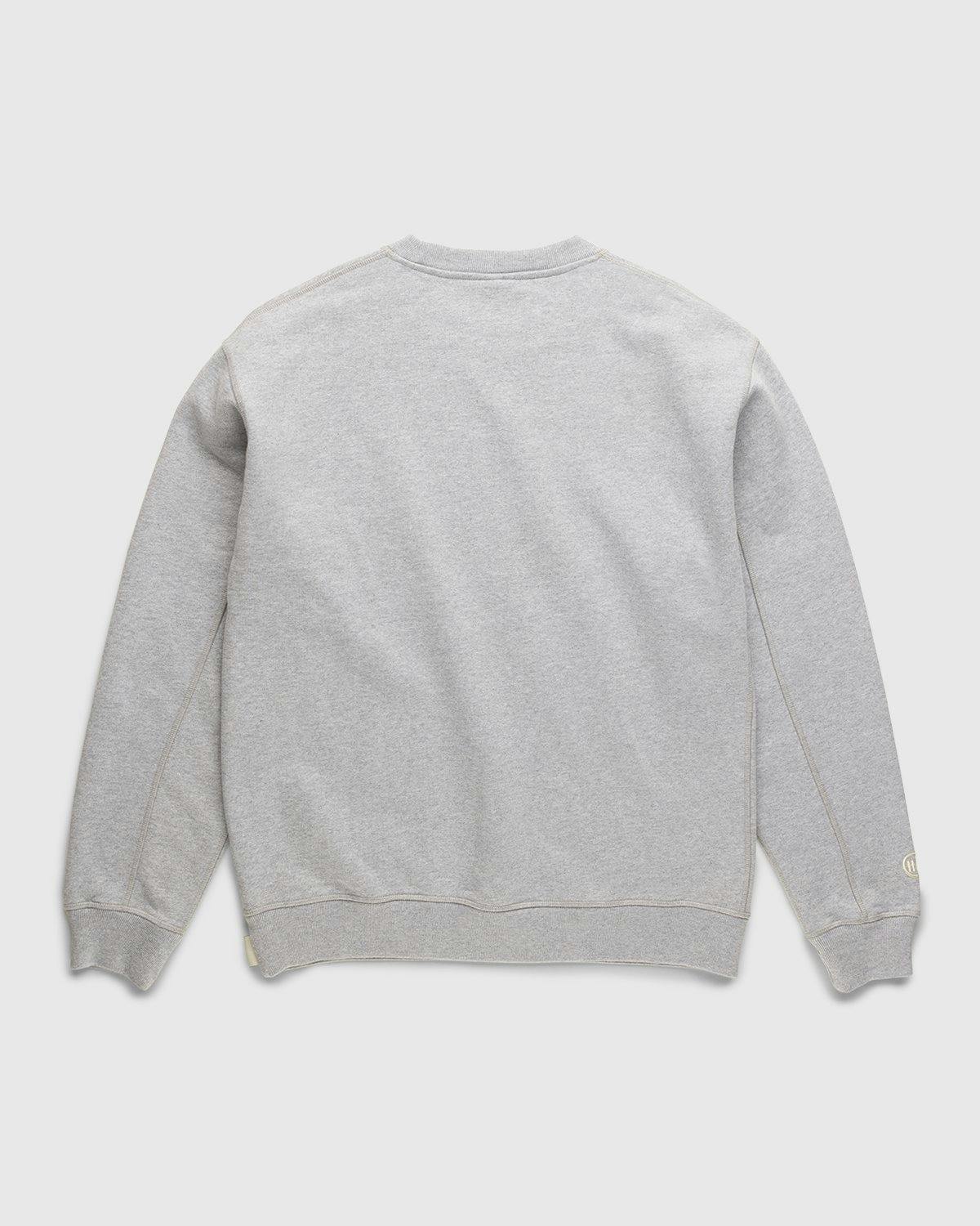 Highsnobiety - Logo Fleece Staples Crew Heather Grey - Clothing - Grey - Image 2