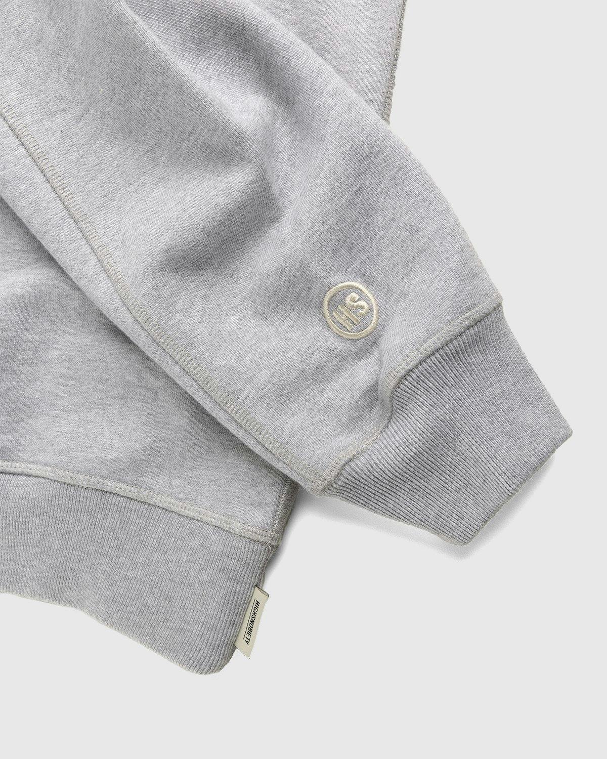 Highsnobiety - Logo Fleece Staples Crew Heather Grey - Clothing - Grey - Image 3