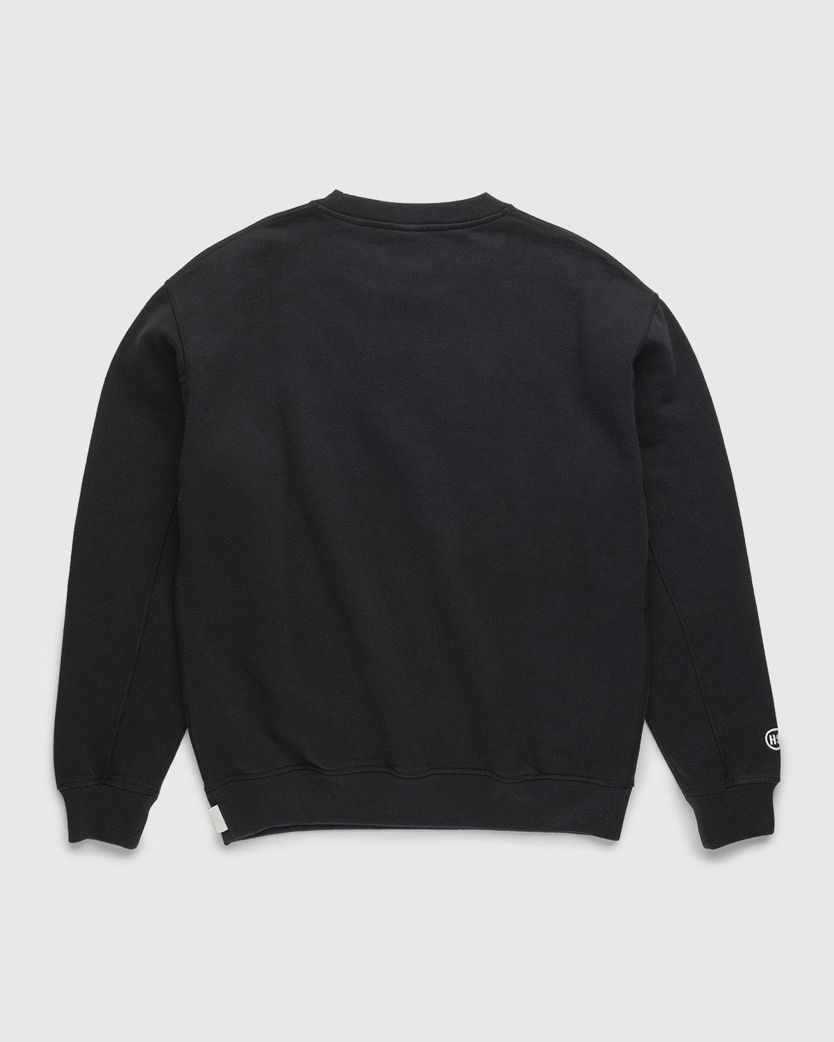 Highsnobiety - Logo Fleece Staples Crew Black - Clothing - Black - Image 2