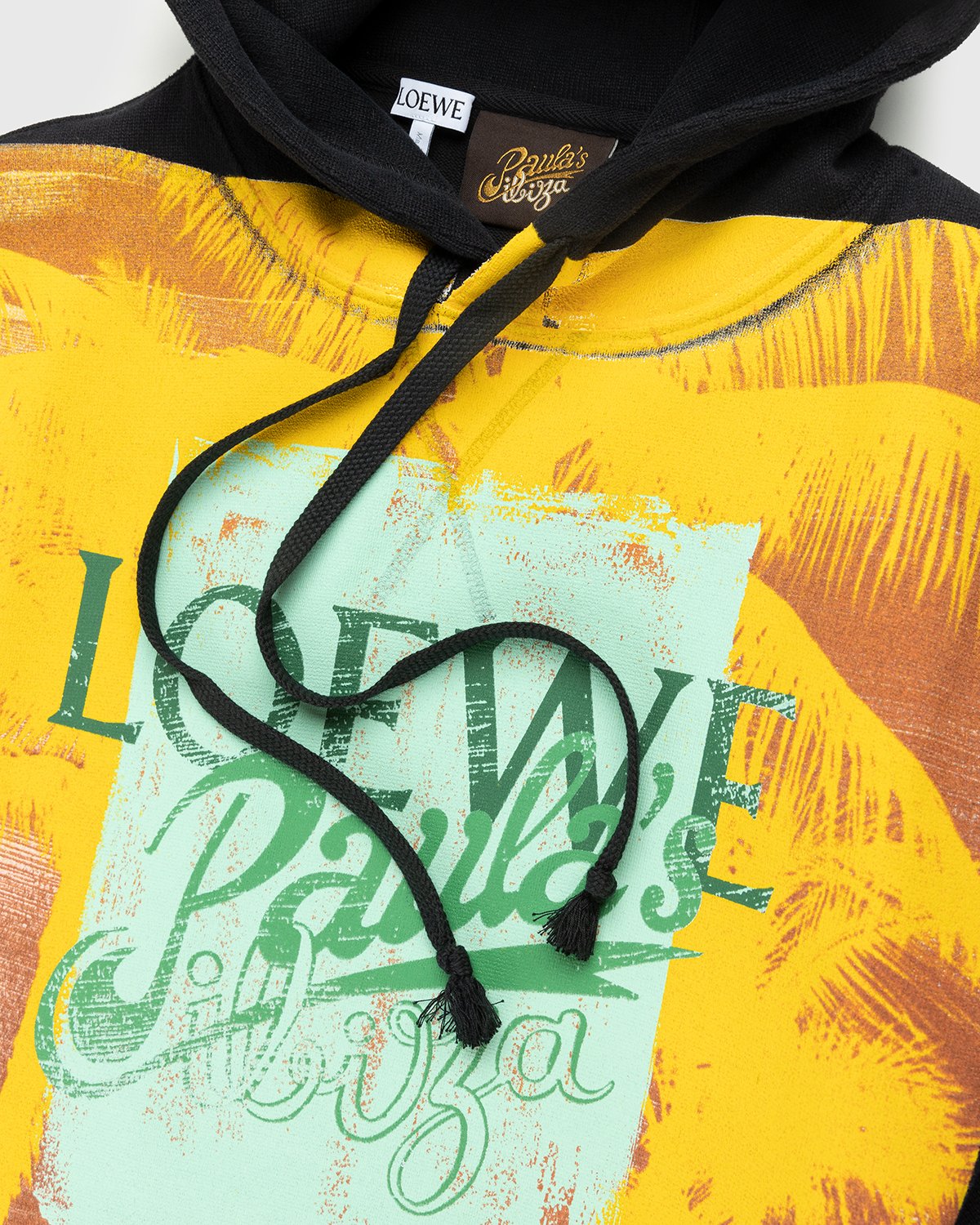 Loewe - Paula's Ibiza Palm Print Hoodie Black/Multi - Clothing - Multi - Image 3