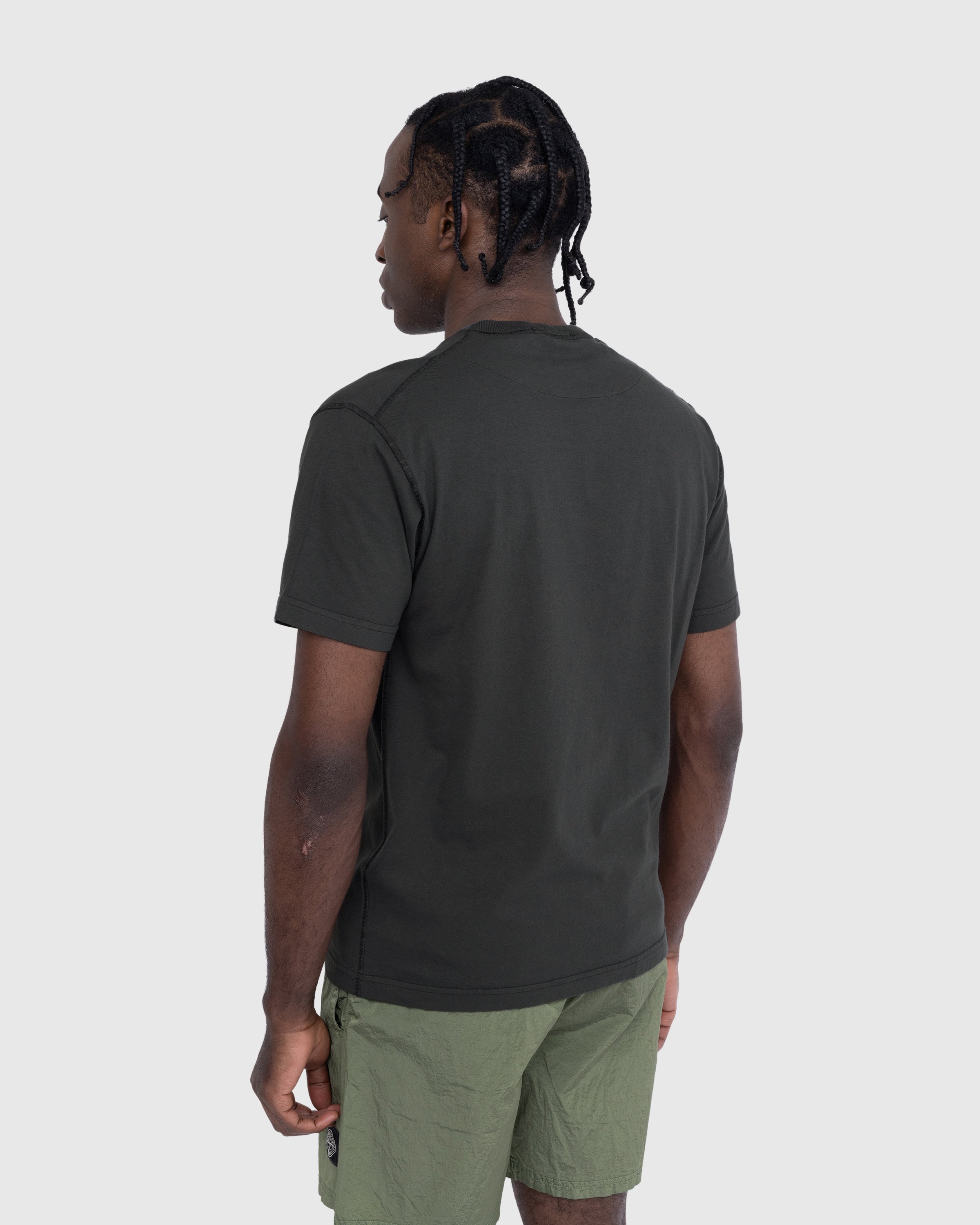 Stone Island - T-Shirt Charcoal 23757 - Clothing - Grey - Image 3