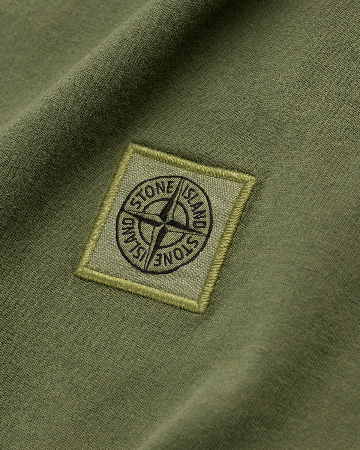 Stone Island - 23757 Garment-Dyed Fissato T-Shirt Olive Green - Clothing - Green - Image 3