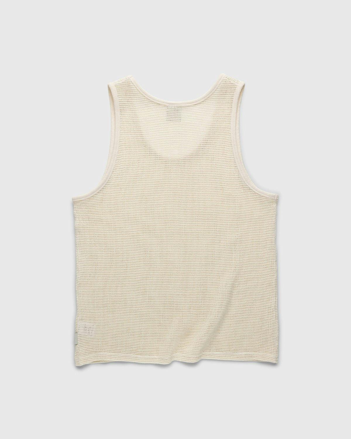 Highsnobiety - Knit Mesh Tank Top White - Clothing - Beige - Image 2