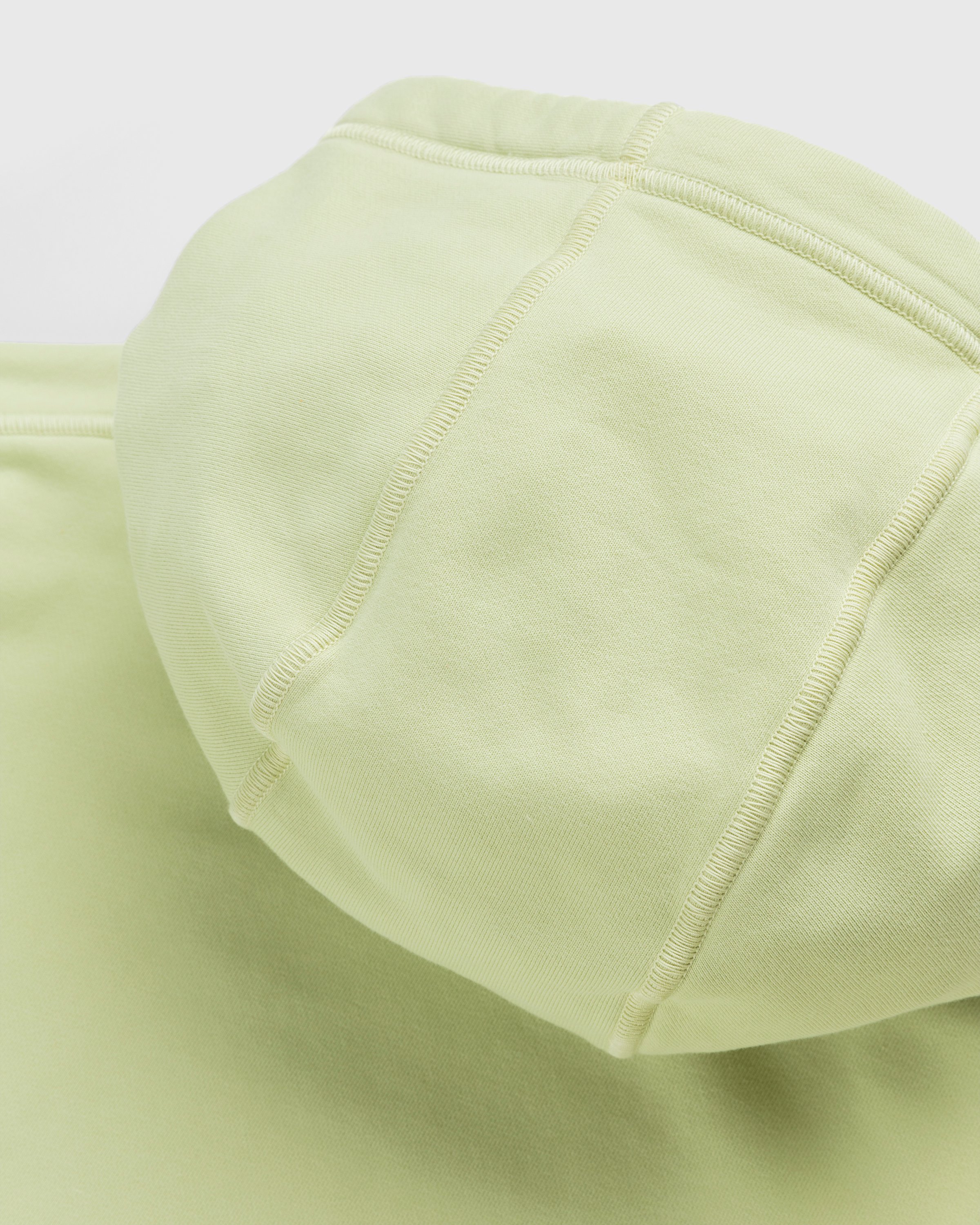 Stone Island - 64151 Garment-Dyed Cotton Fleece Hoodie Light Green - Clothing - Green - Image 3