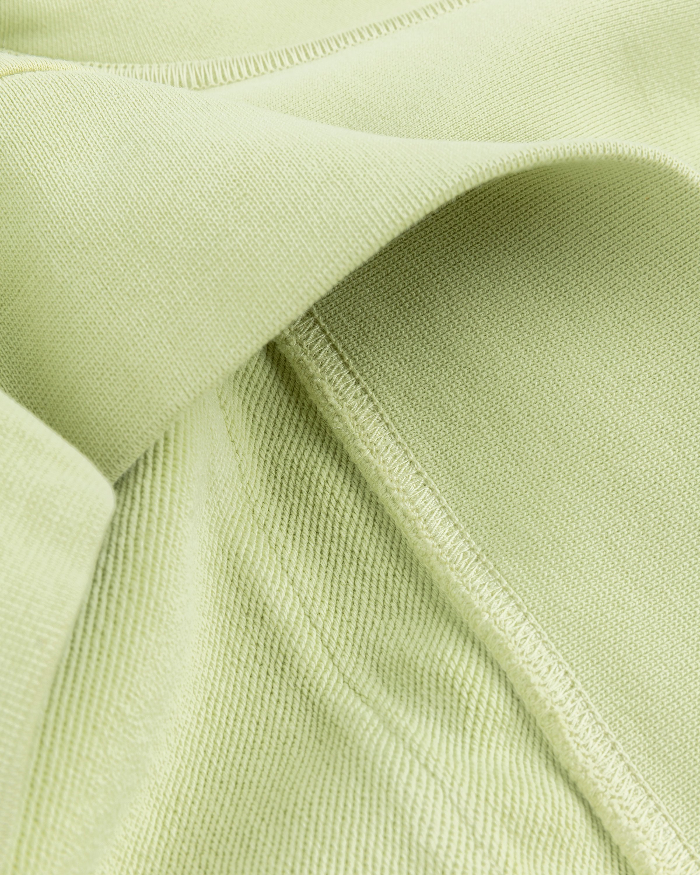 Stone Island - 64151 Garment-Dyed Cotton Fleece Hoodie Light Green - Clothing - Green - Image 4
