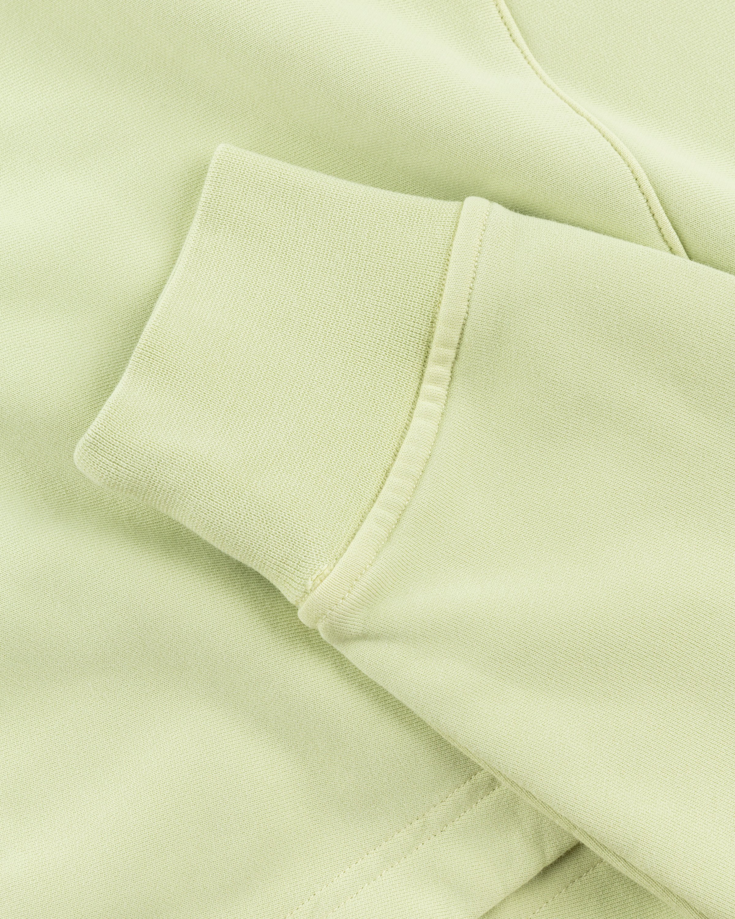 Stone Island - 64151 Garment-Dyed Cotton Fleece Hoodie Light Green - Clothing - Green - Image 5