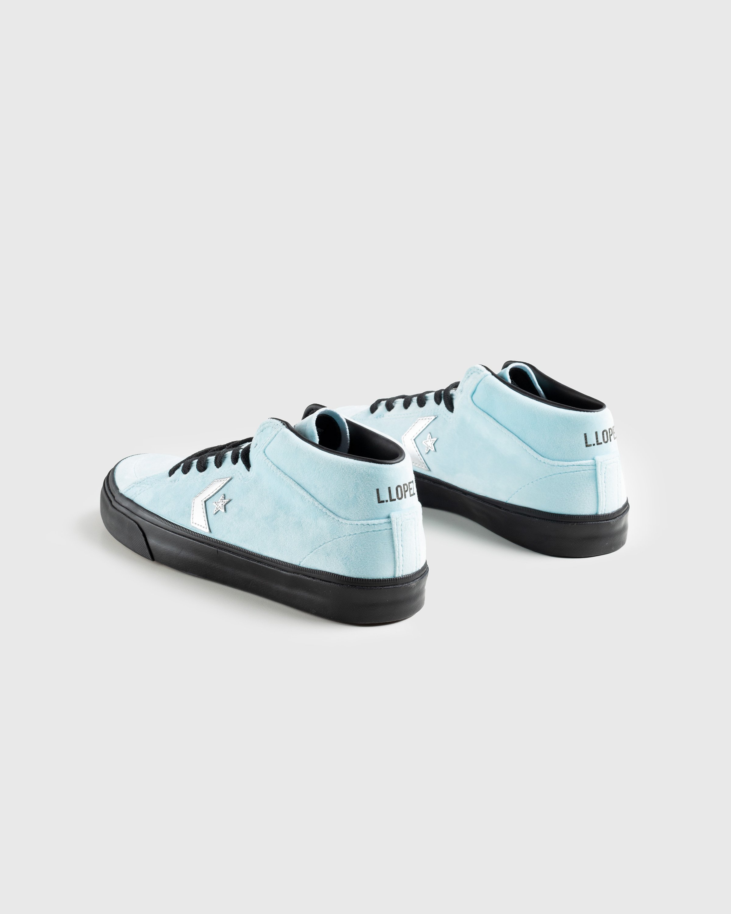 Converse x Fucking Awesome - Louie Lopez Pro Mid Cyan Tint/Black - Footwear - Blue - Image 4