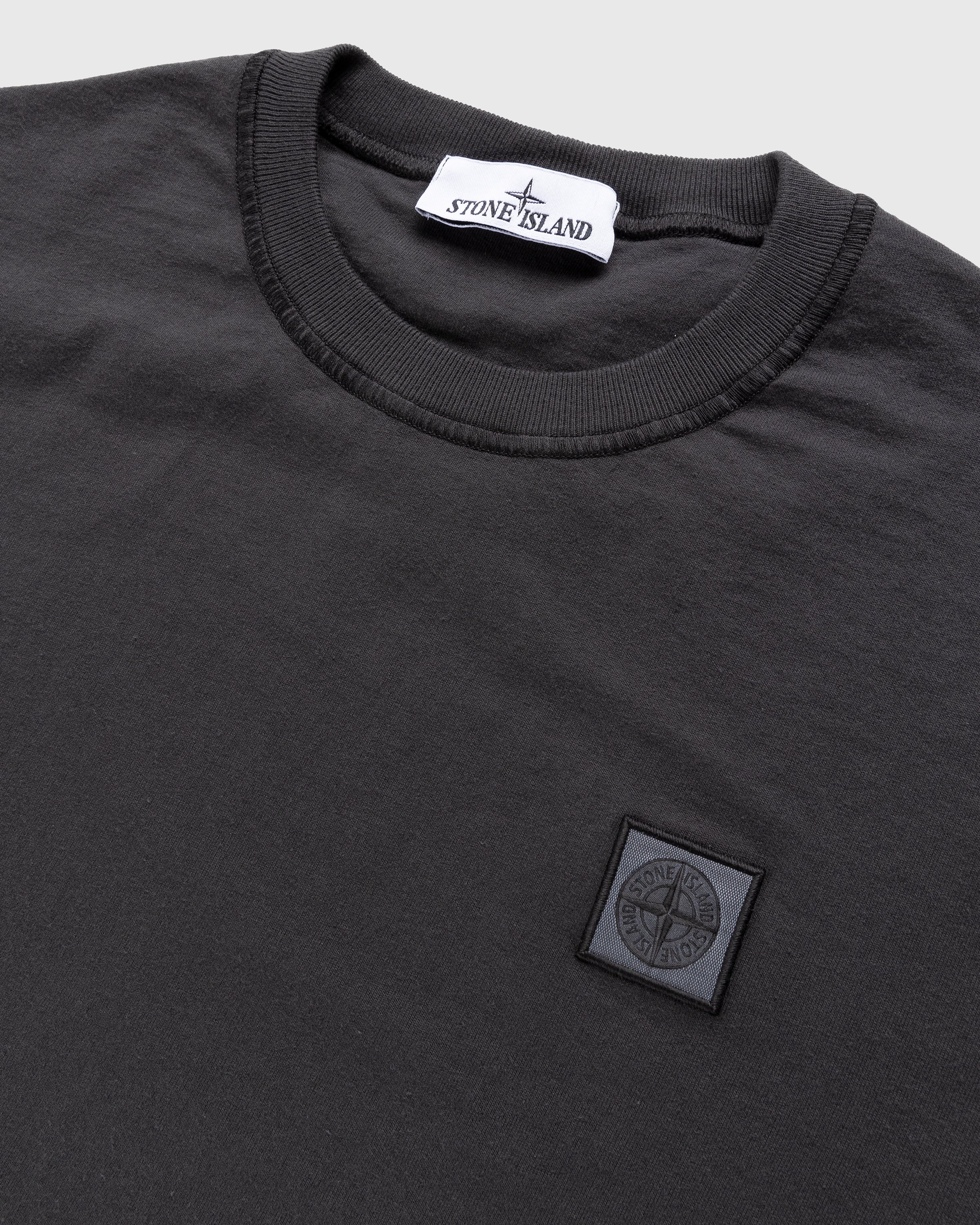 Stone Island - Fissato T-Shirt Charcoal - Clothing - Beige - Image 4
