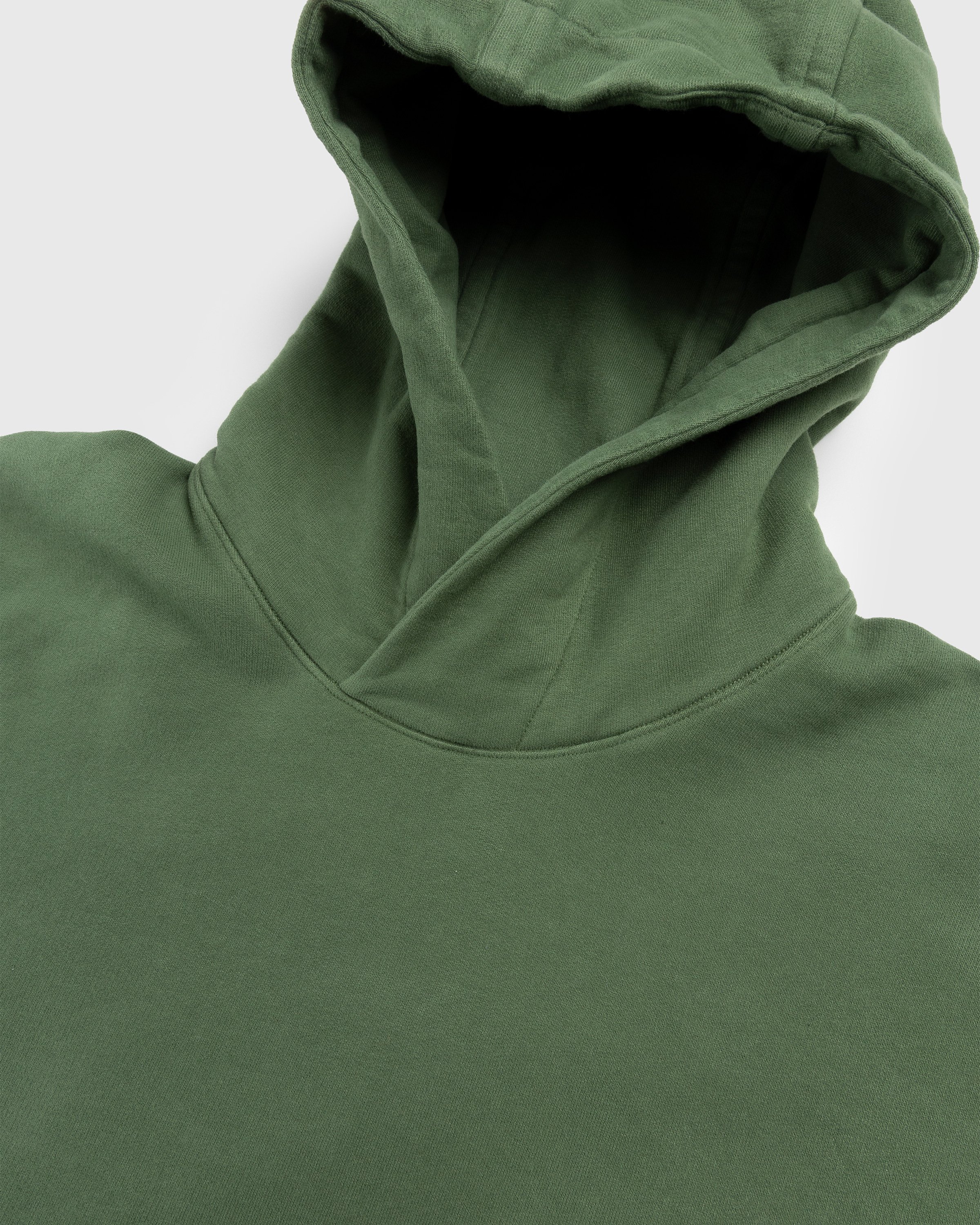 Stone Island - Garment-Dyed Fleece Hoodie Olive - Clothing - Green - Image 3