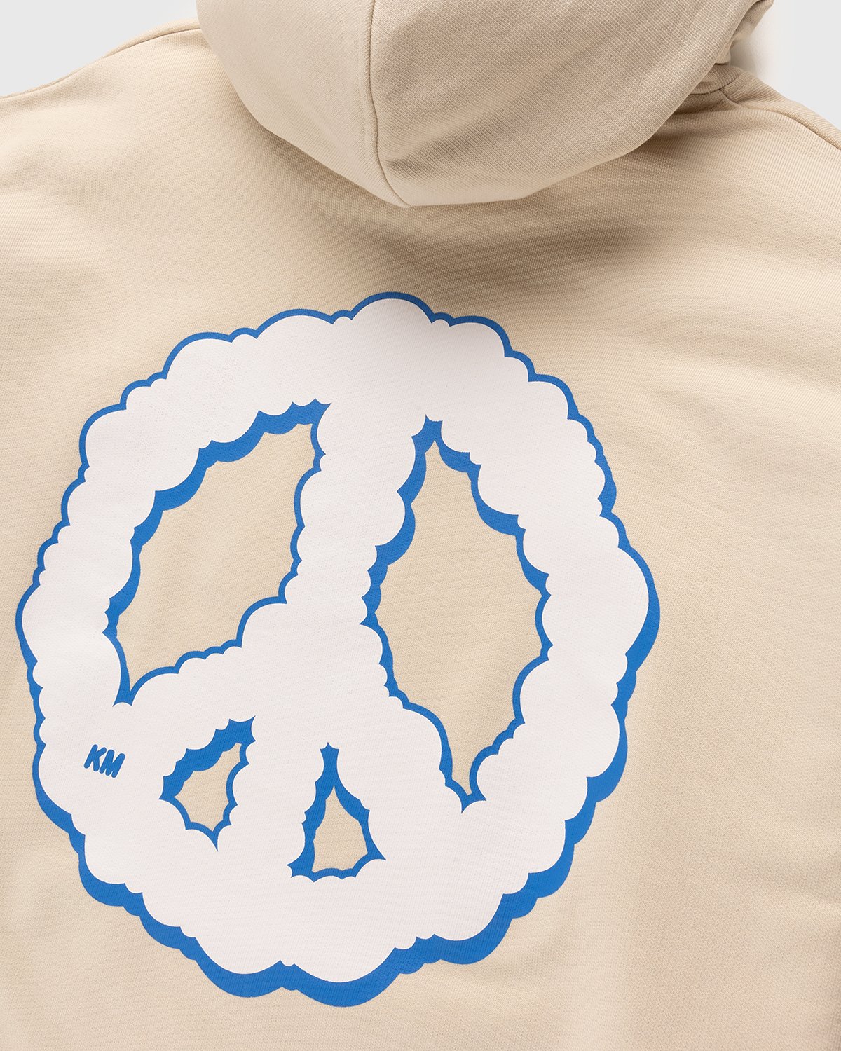 Keinemusik x Highsnobiety - Peace Logo Hoodie Eggshell - Clothing - Beige - Image 3