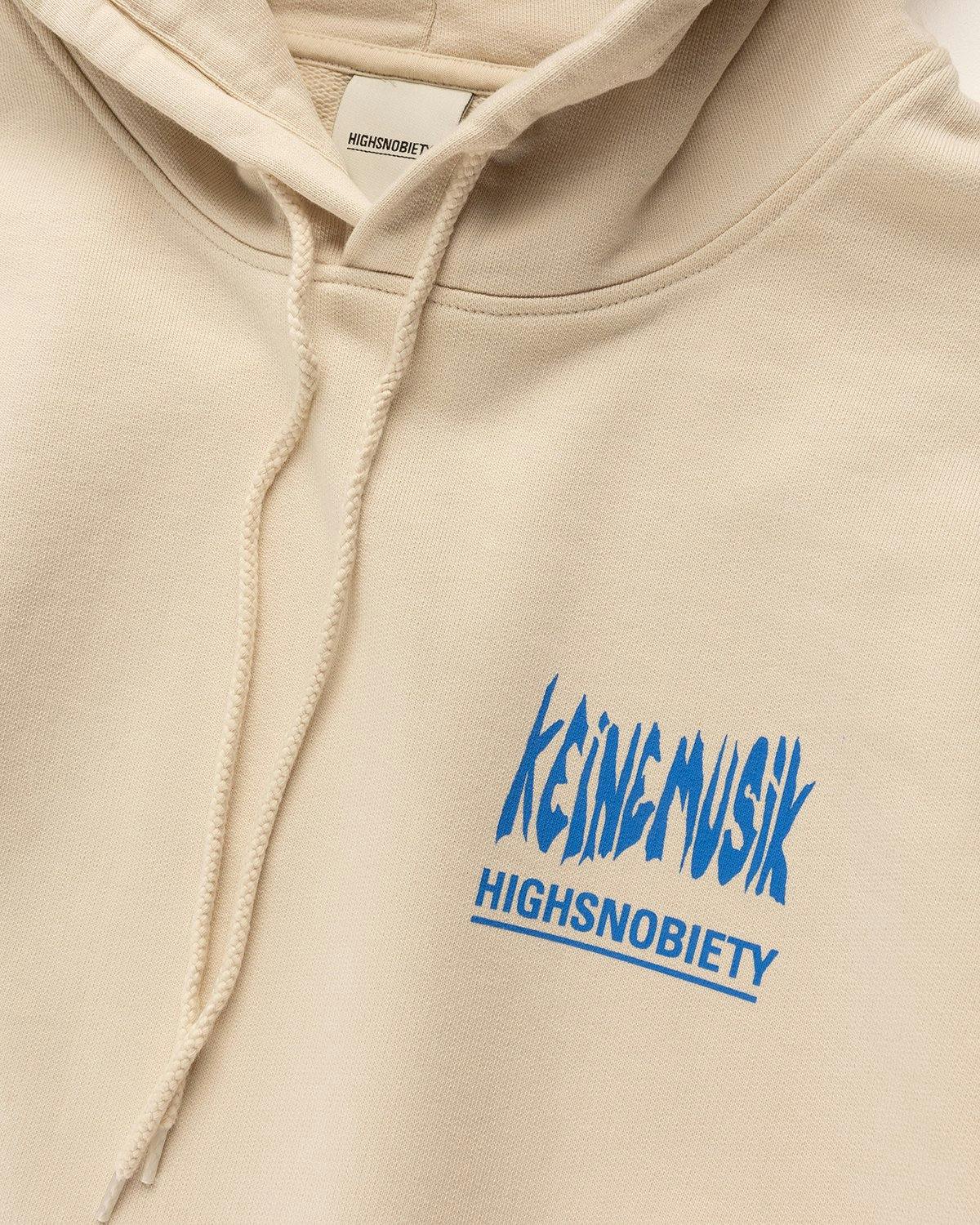 Keinemusik x Highsnobiety - Peace Logo Hoodie Eggshell - Clothing - Beige - Image 4